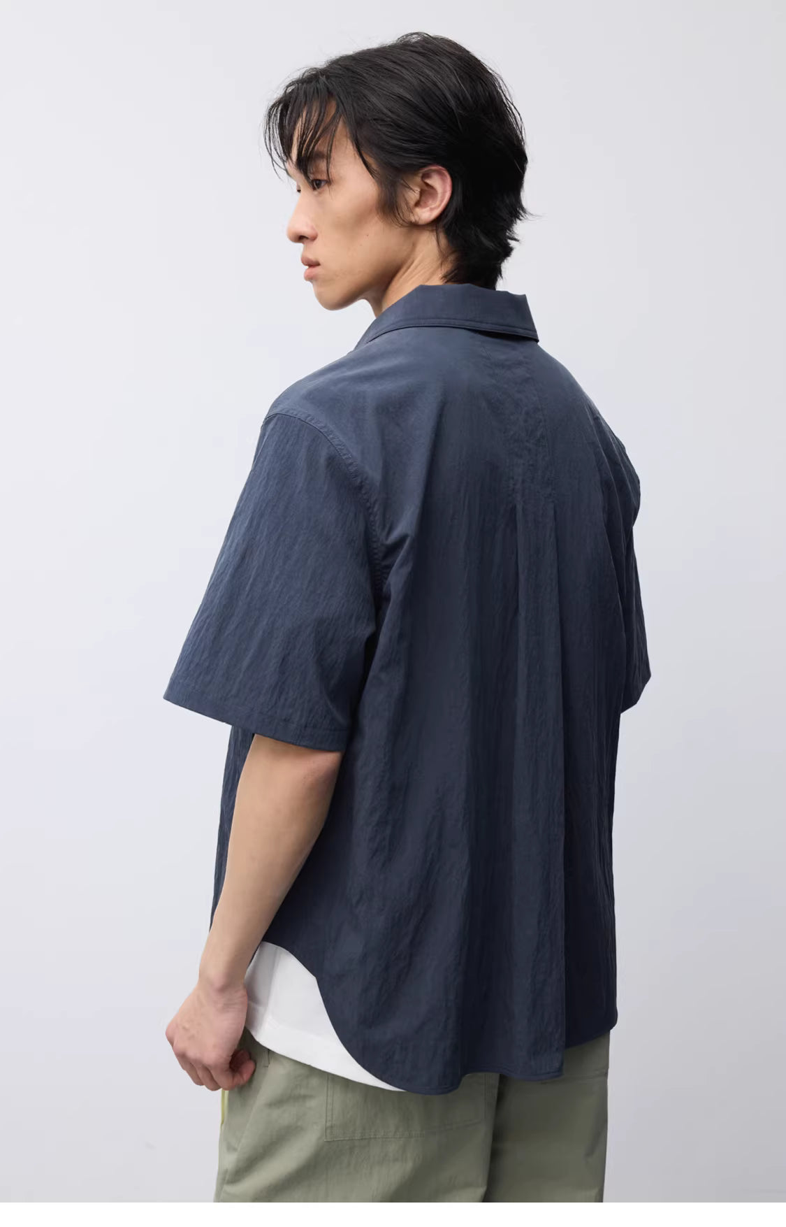 Crinkle Zip Overshirt