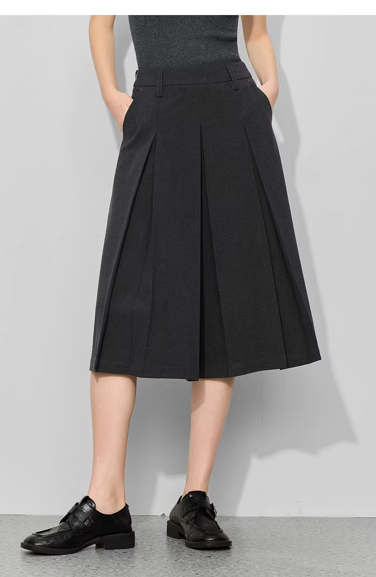 A-Line Pleated Culottes
