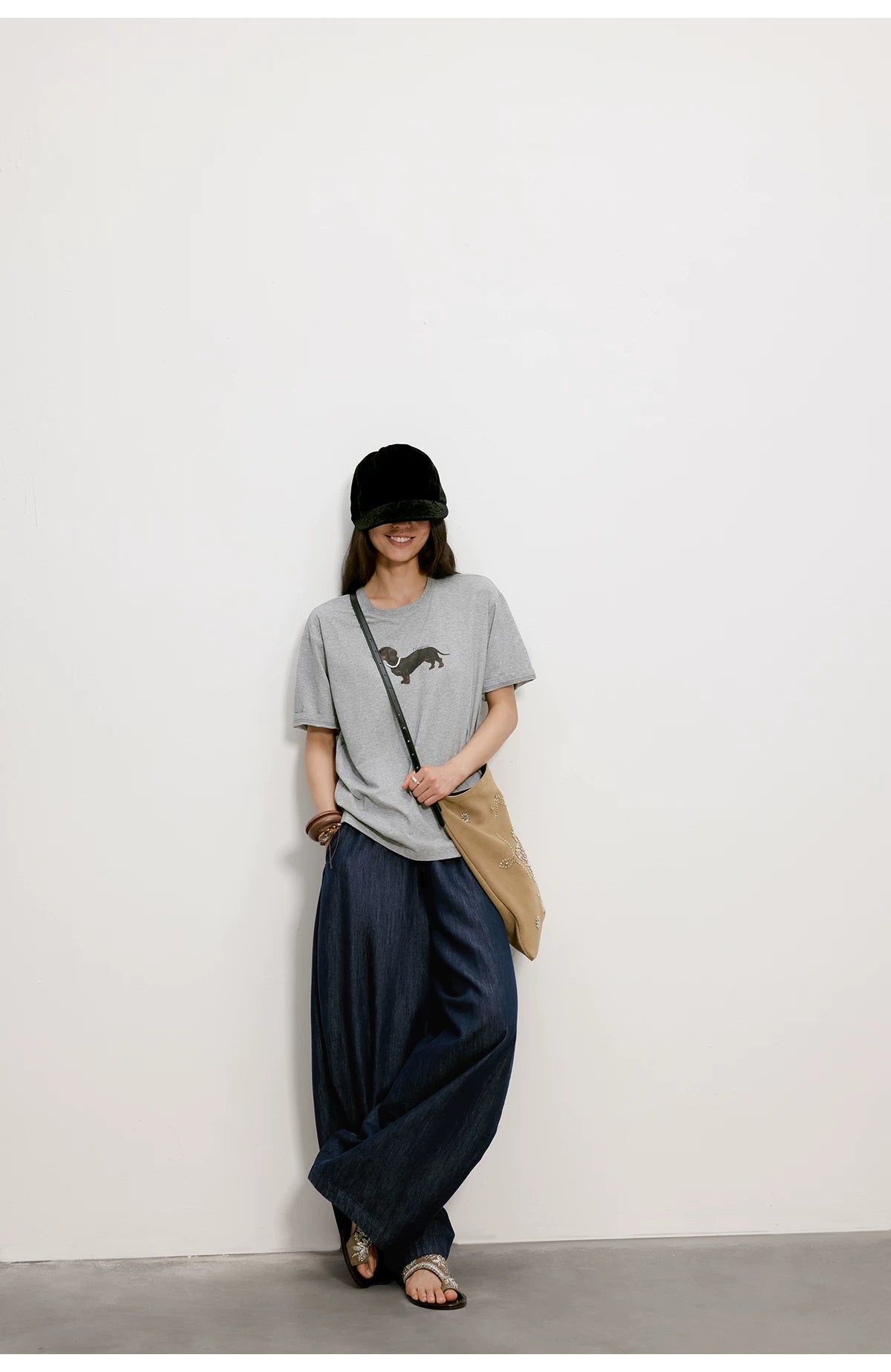 Cloud Barrel Denim Trousers