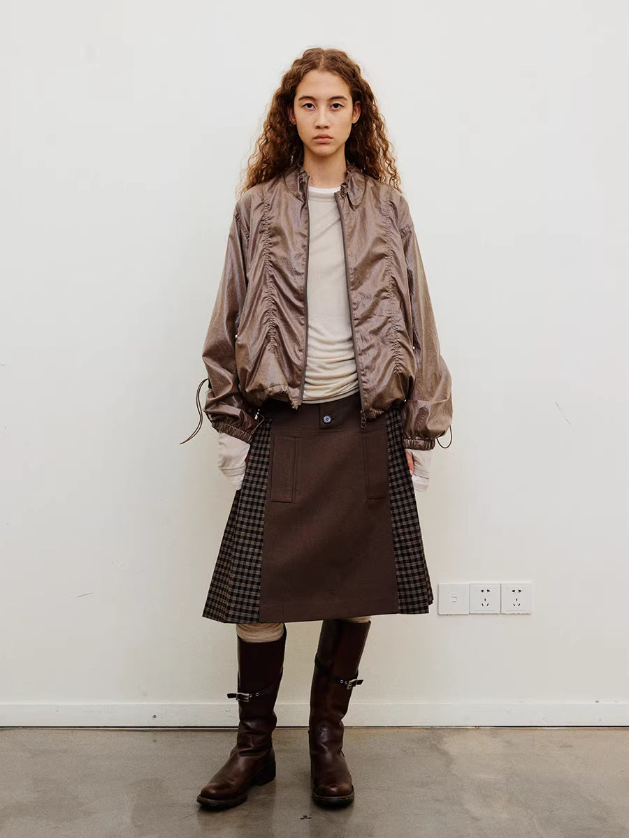 Kinetic Sheen Technical Shell Bomber Jacket