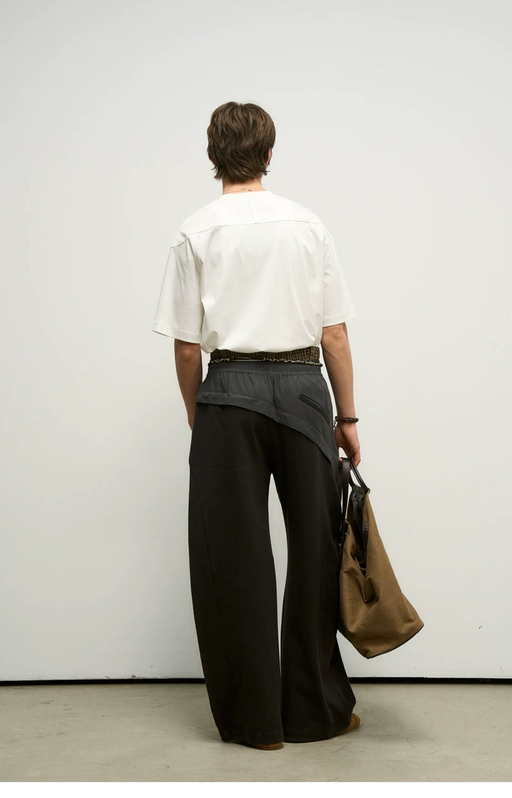 Hybrid Reconstructed Wide-Leg Sweatpants