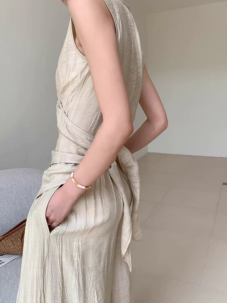 Crinkle-Plissé Wrap Ensemble