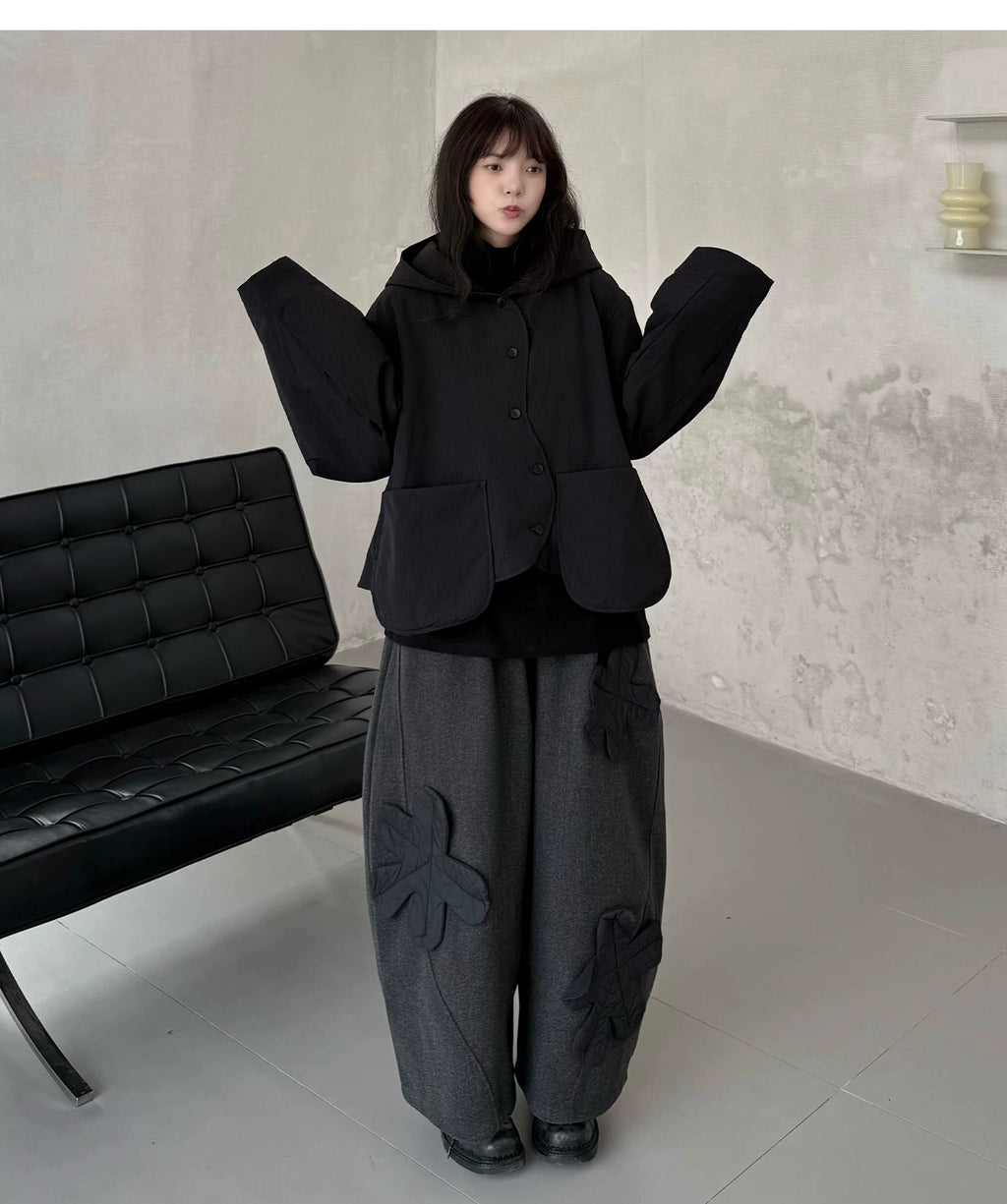 Shadow Hooded Quilted Jacket