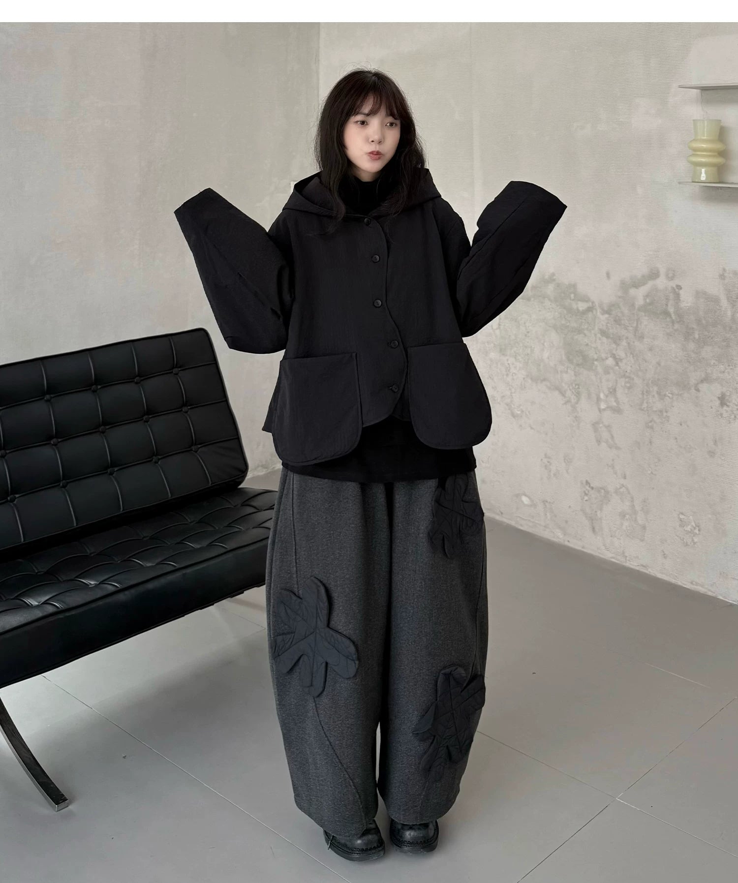 Shadow Hooded Quilted Jacket