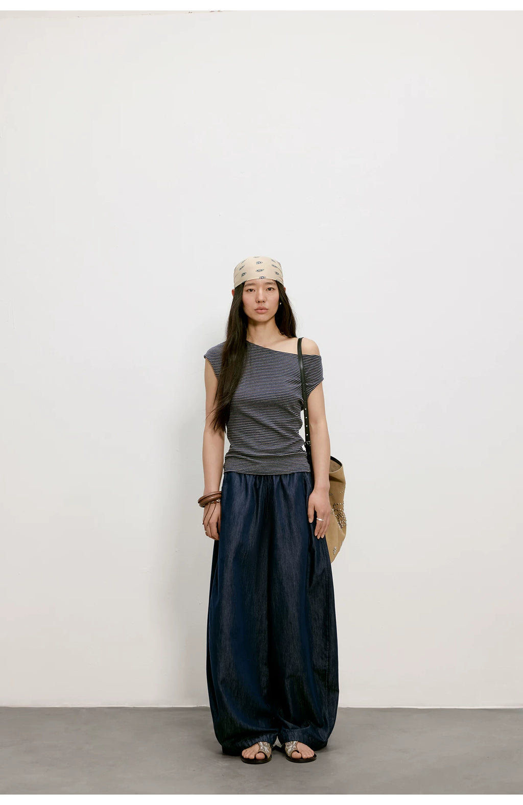 Cloud Barrel Denim Trousers