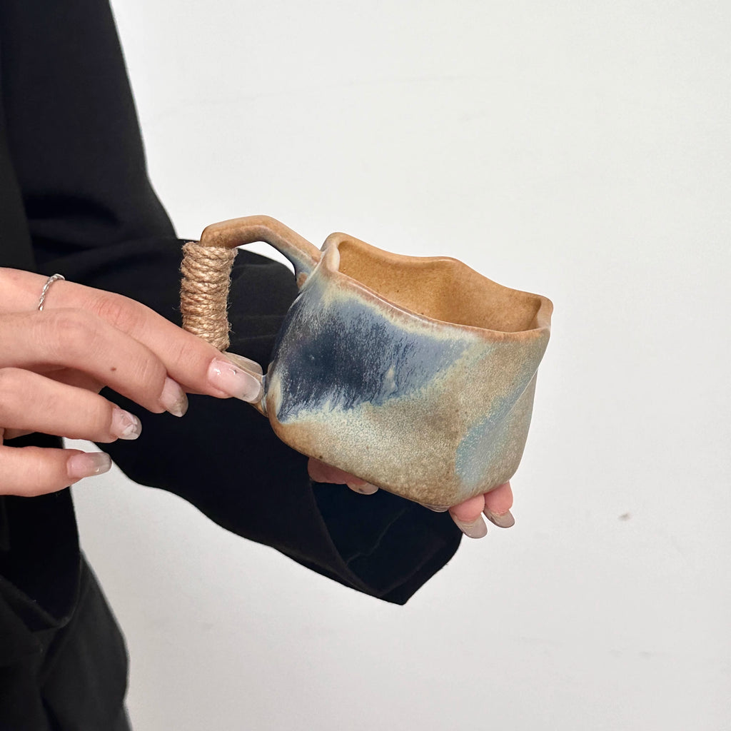 Sculptural Glazed Mug