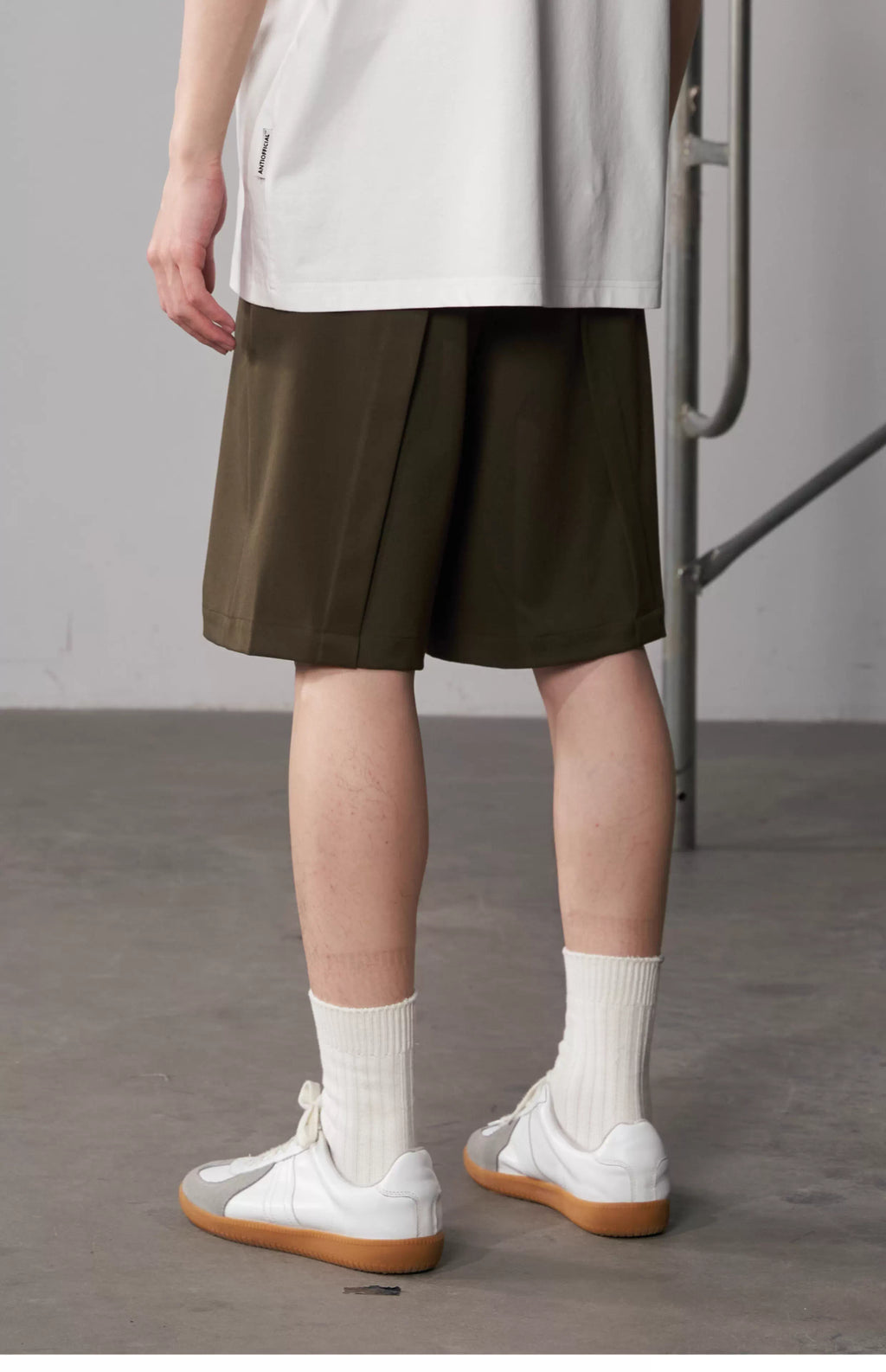 Inverted Box Pleat Shorts
