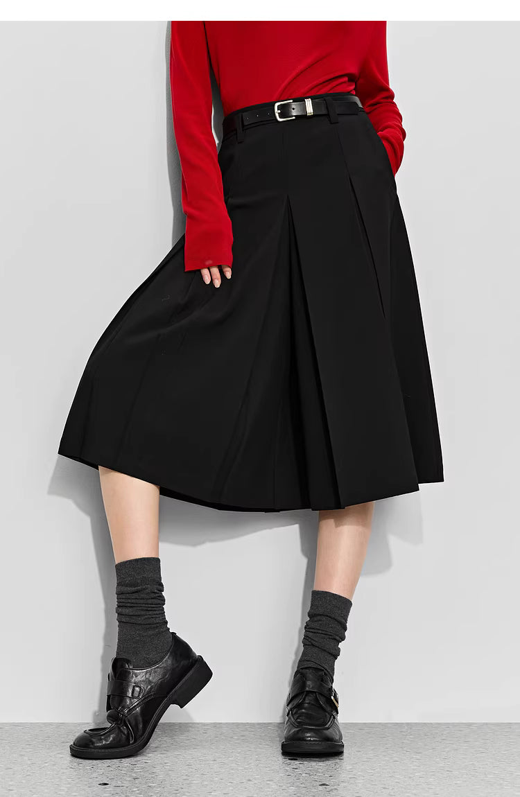 A-Line Pleated Culottes