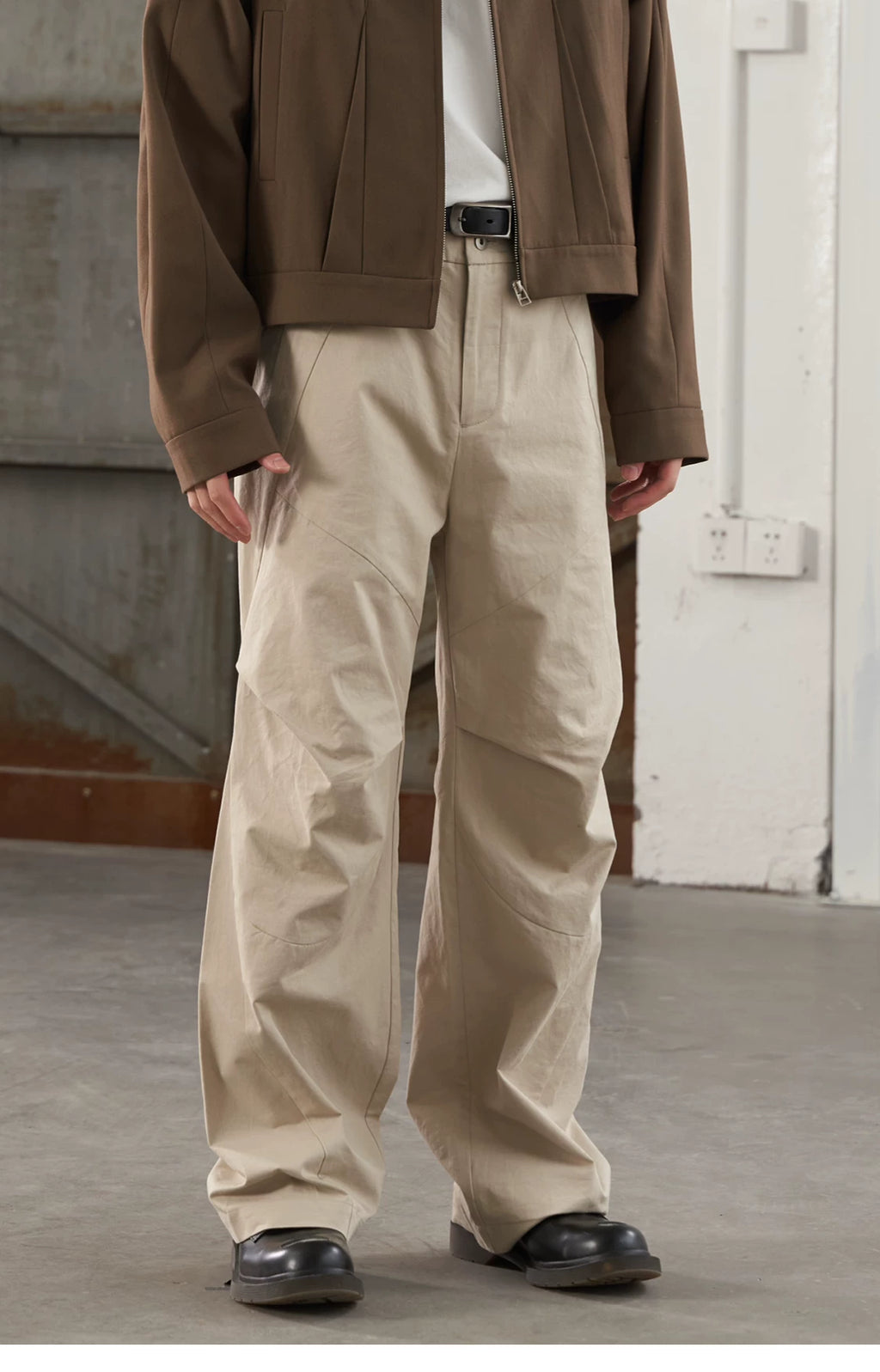 Spiral-Shell Geometric Trouser