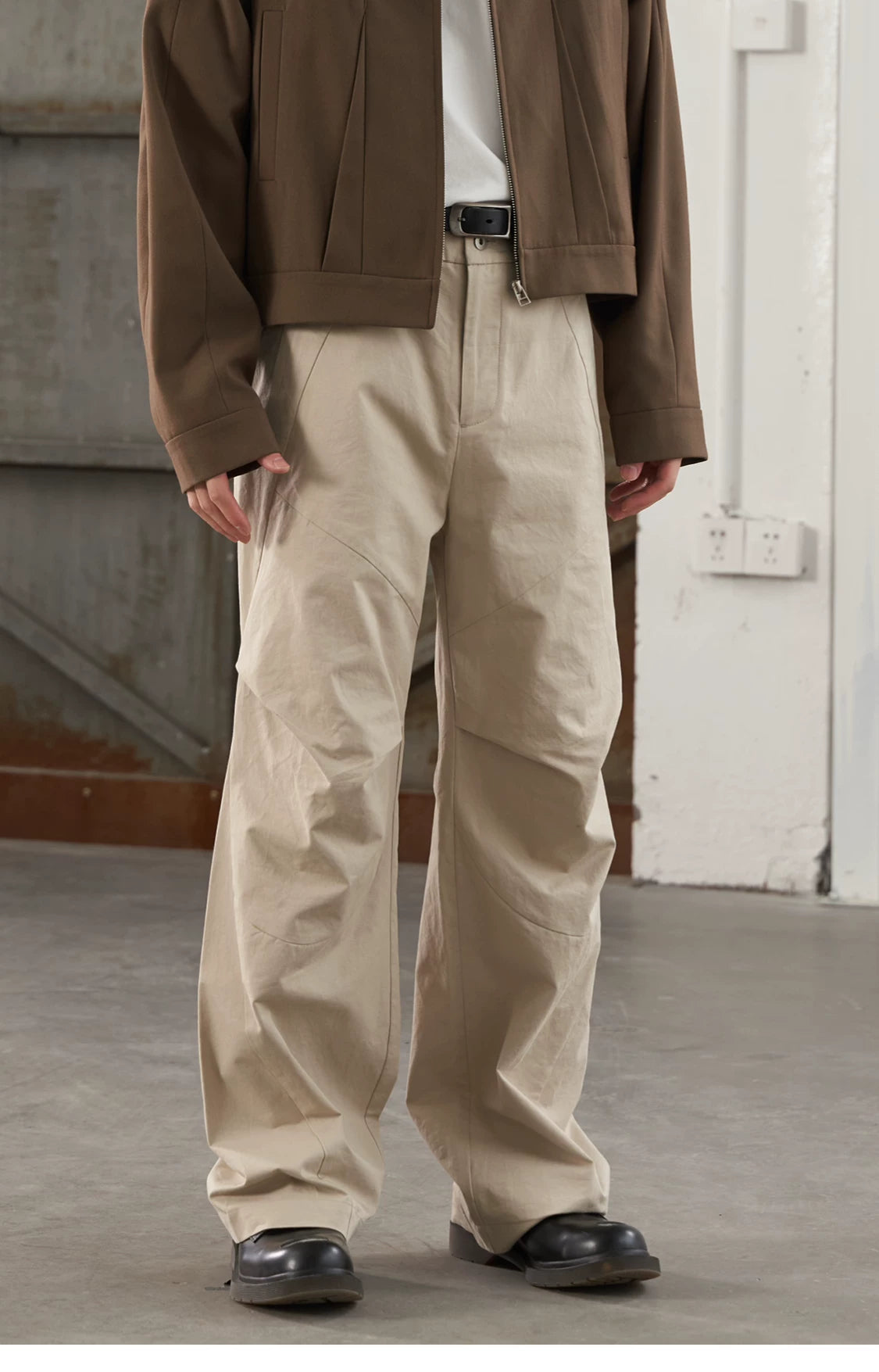 Spiral-Shell Geometric Trouser