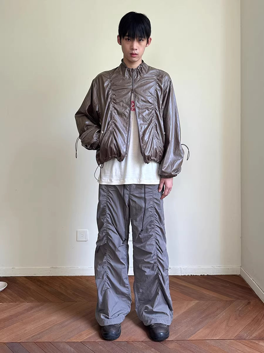 Kinetic Sheen Technical Shell Bomber Jacket