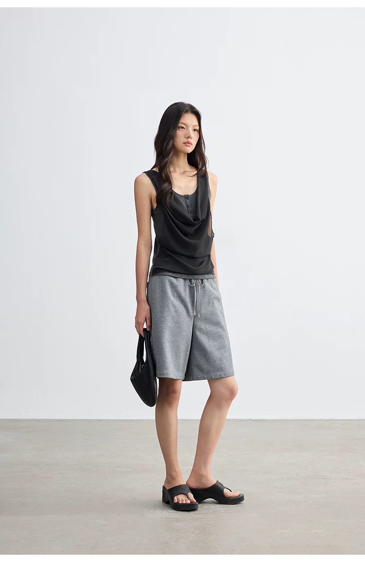 Cascade Drape Layered Tank