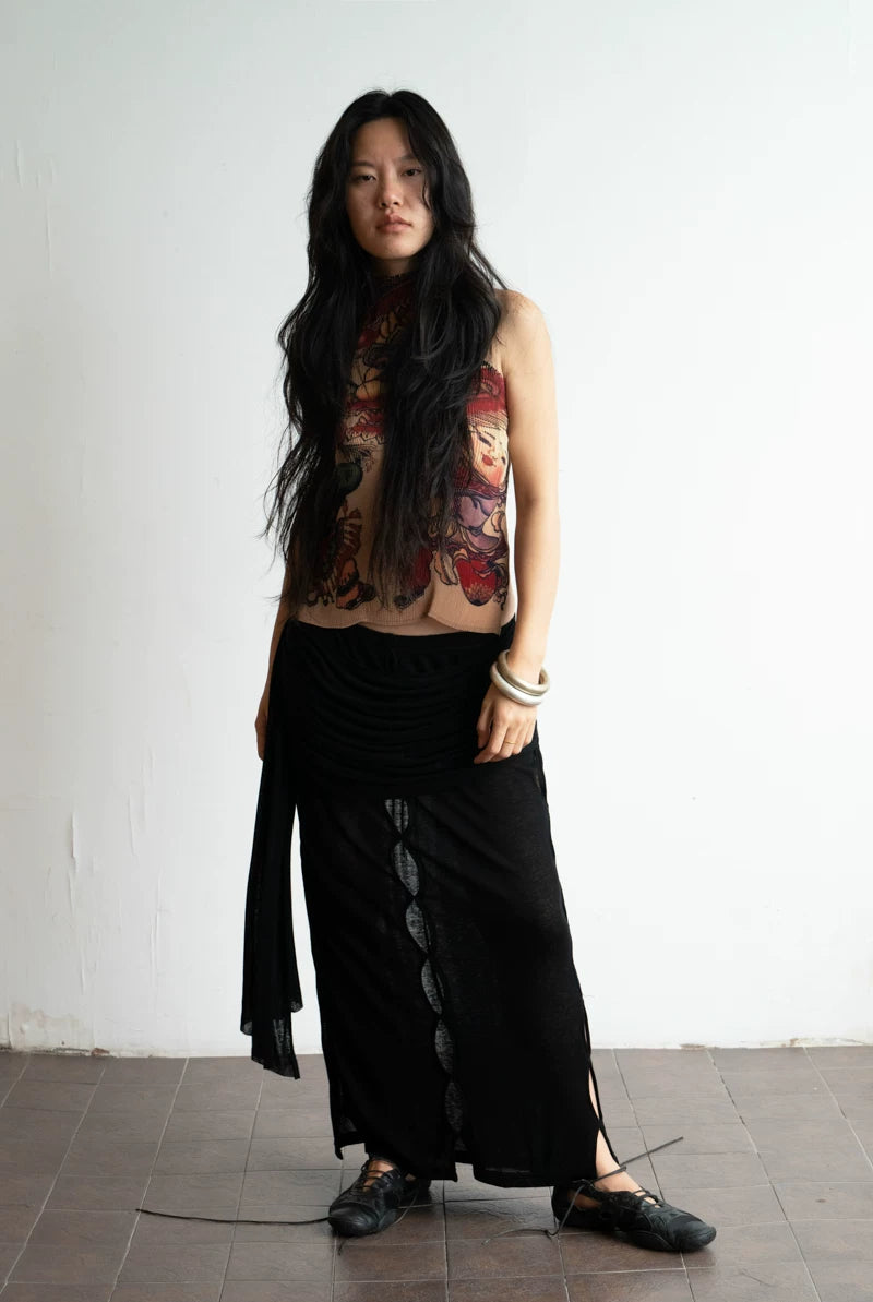 Aperture Wool-Blend Skirt