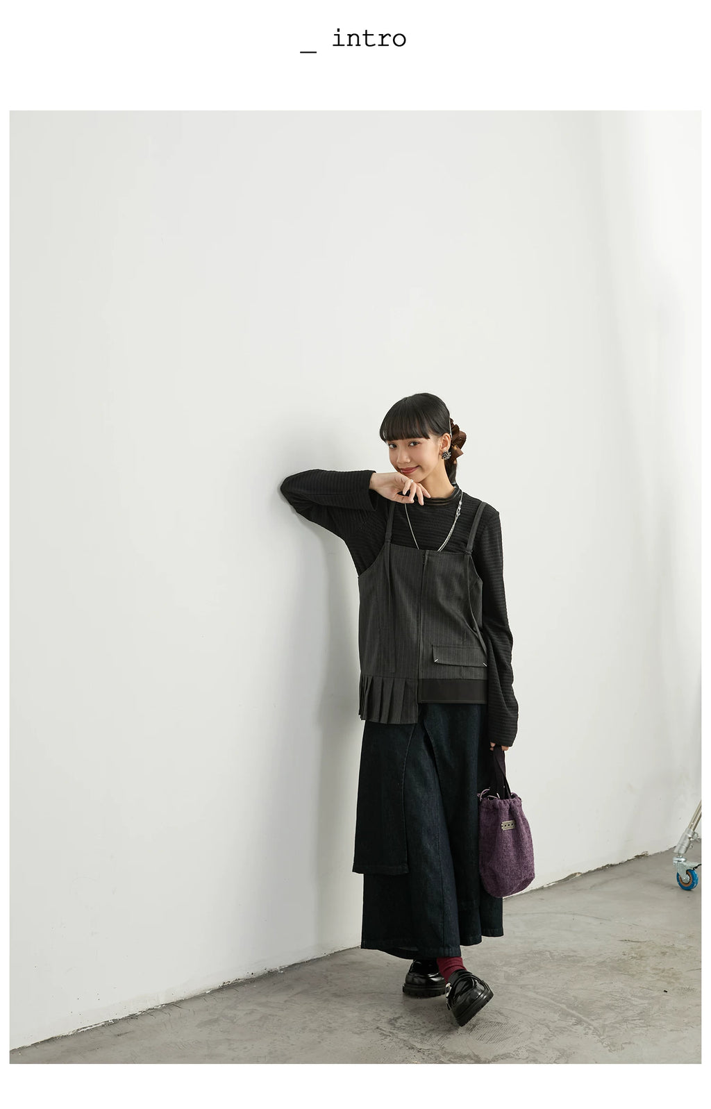 Split-Level Skirt Pants