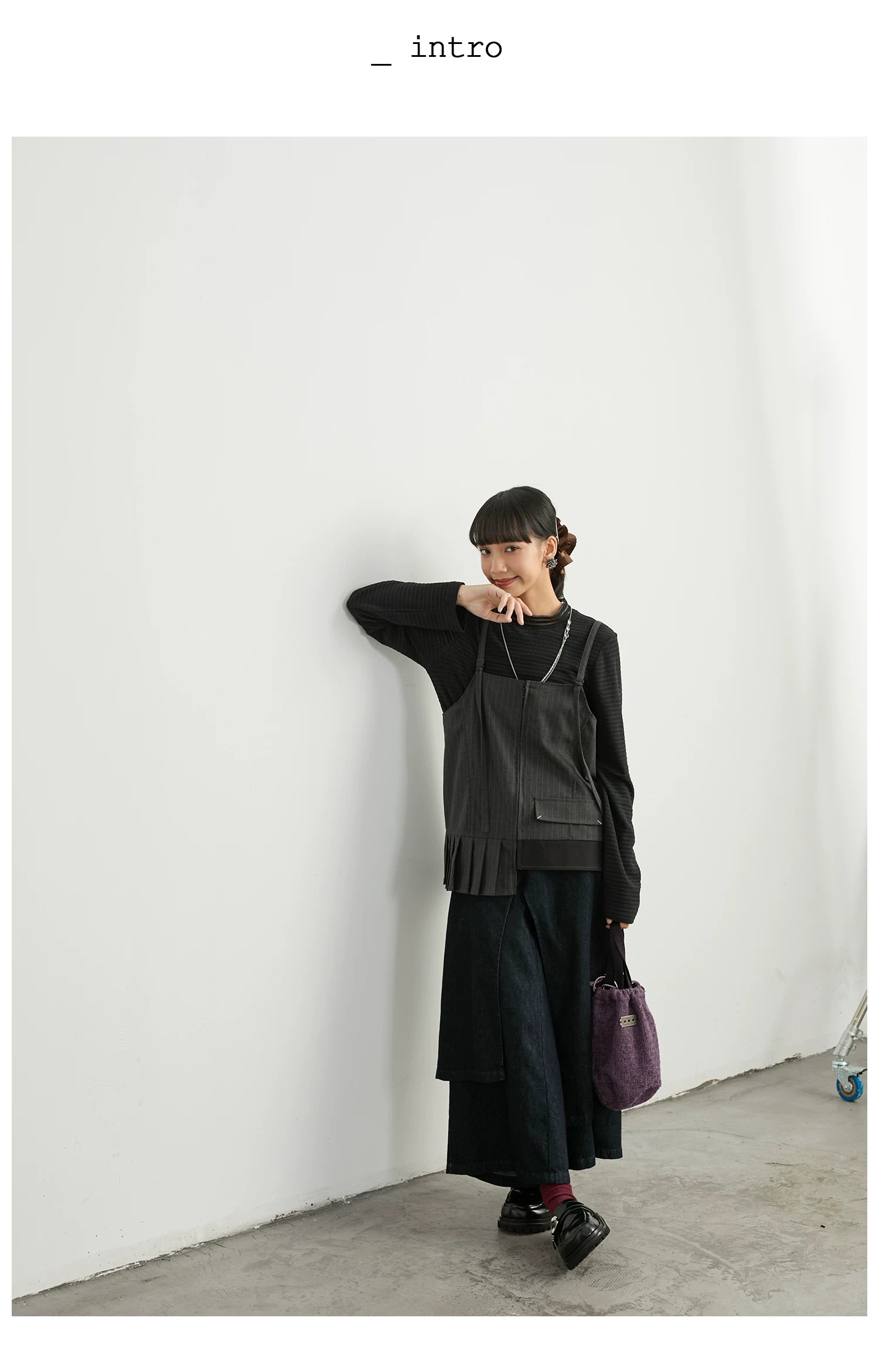 Split-Level Skirt Pants