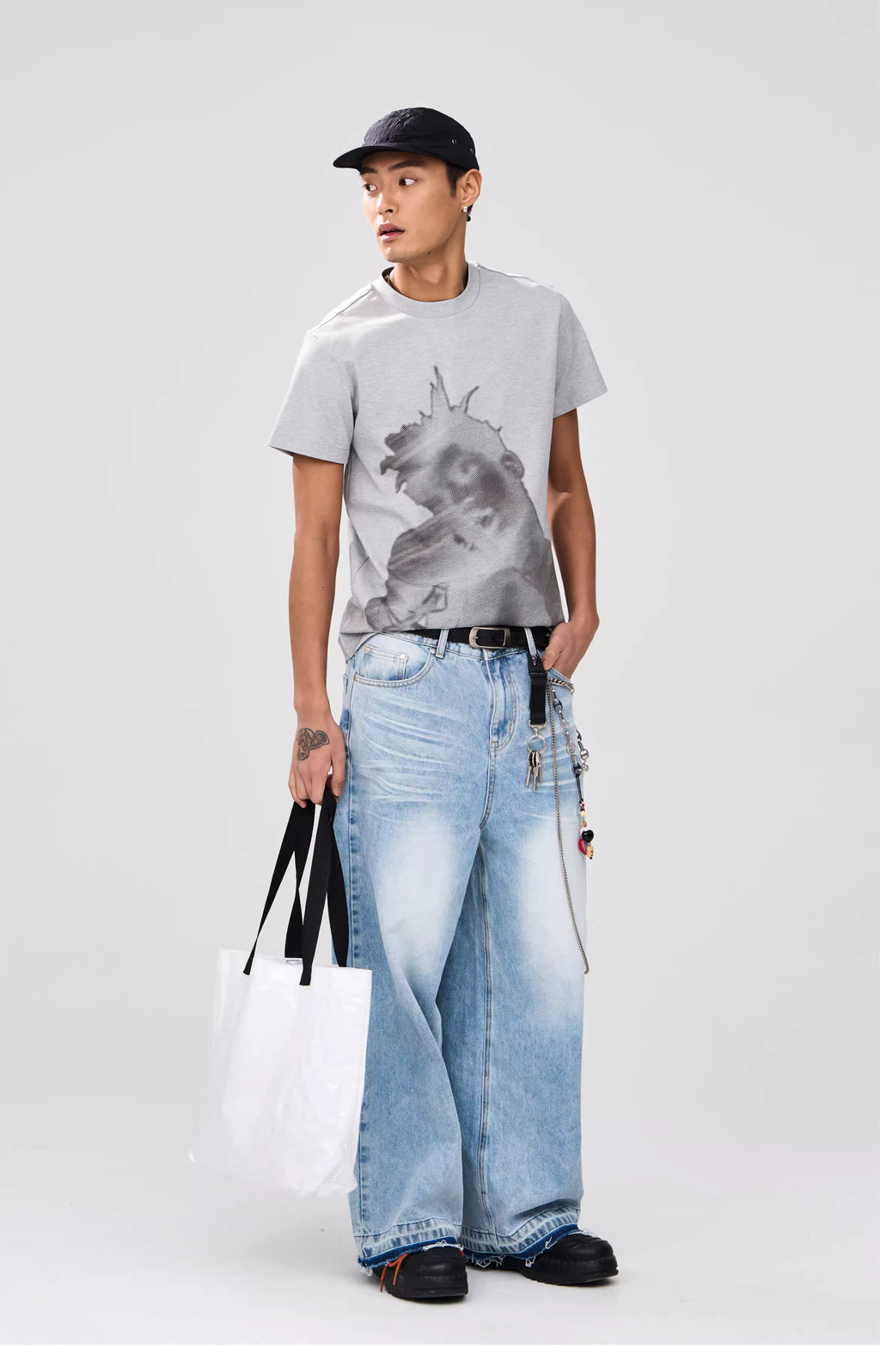 Hankou Subcarrier Negative Film Portrait Print T-shirt