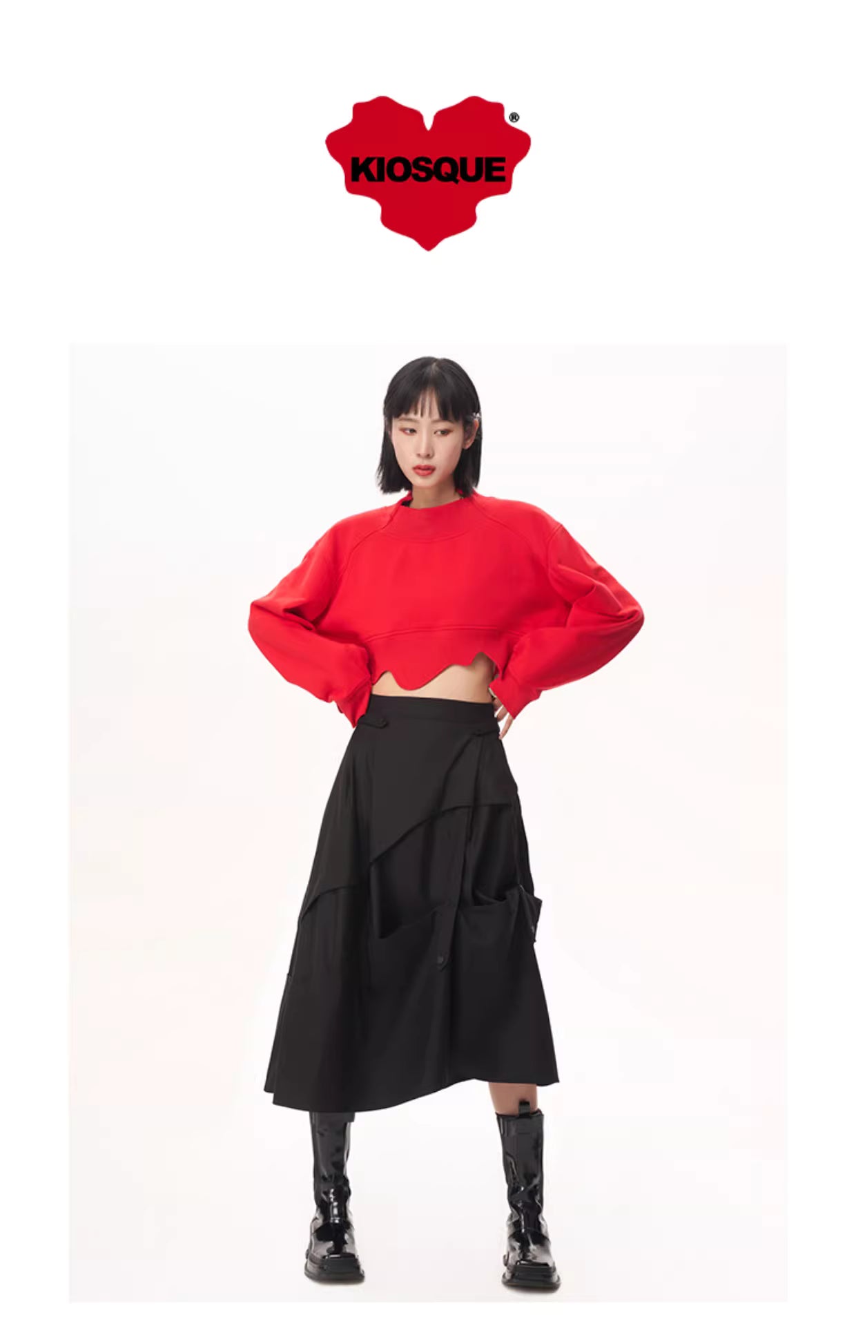 Midnight Coquette Tiered Skirt