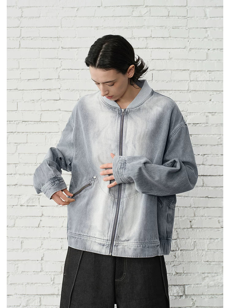 Concrete Gradient Bomber Jacket