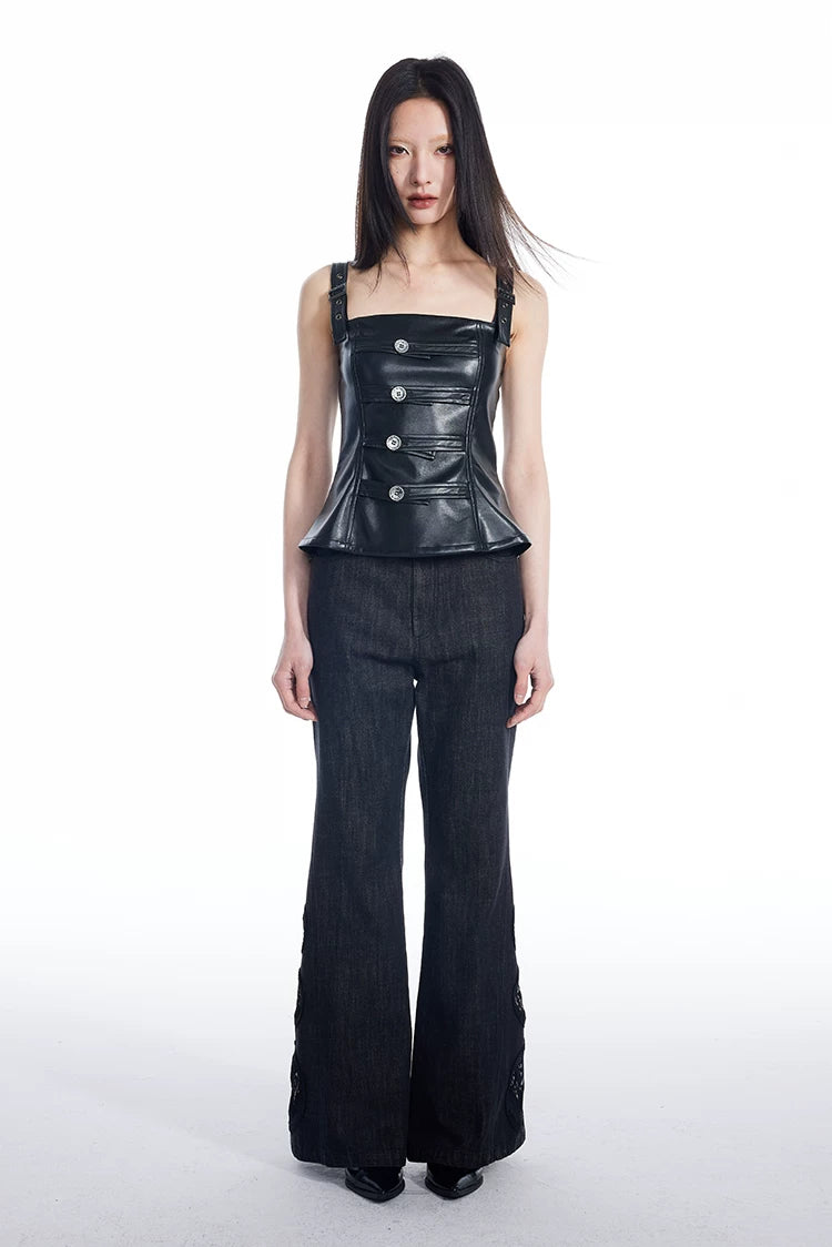 Industrial Buckle Corset Top