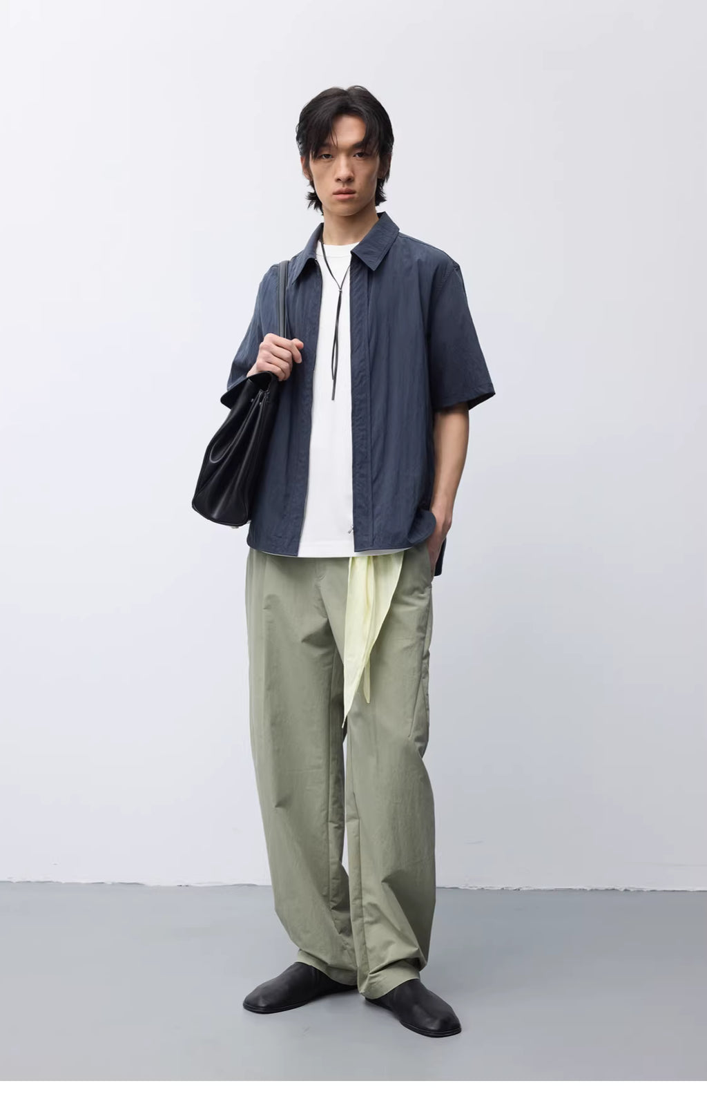 Crinkle Zip Overshirt