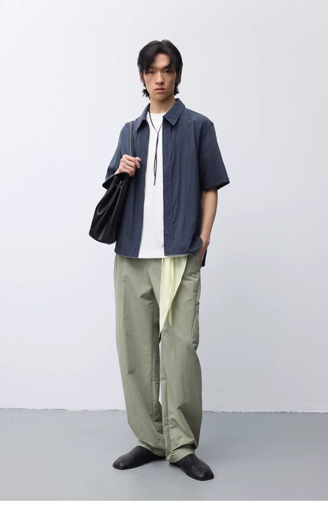 Crinkle Zip Overshirt