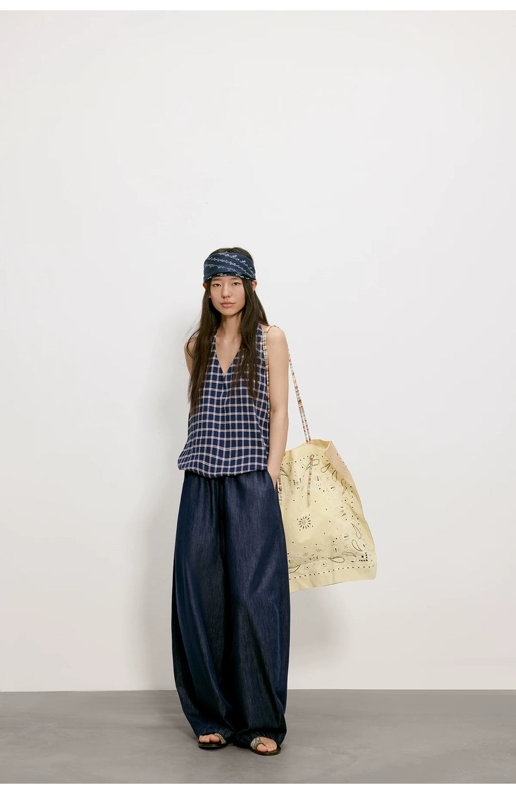 Cloud Barrel Denim Trousers