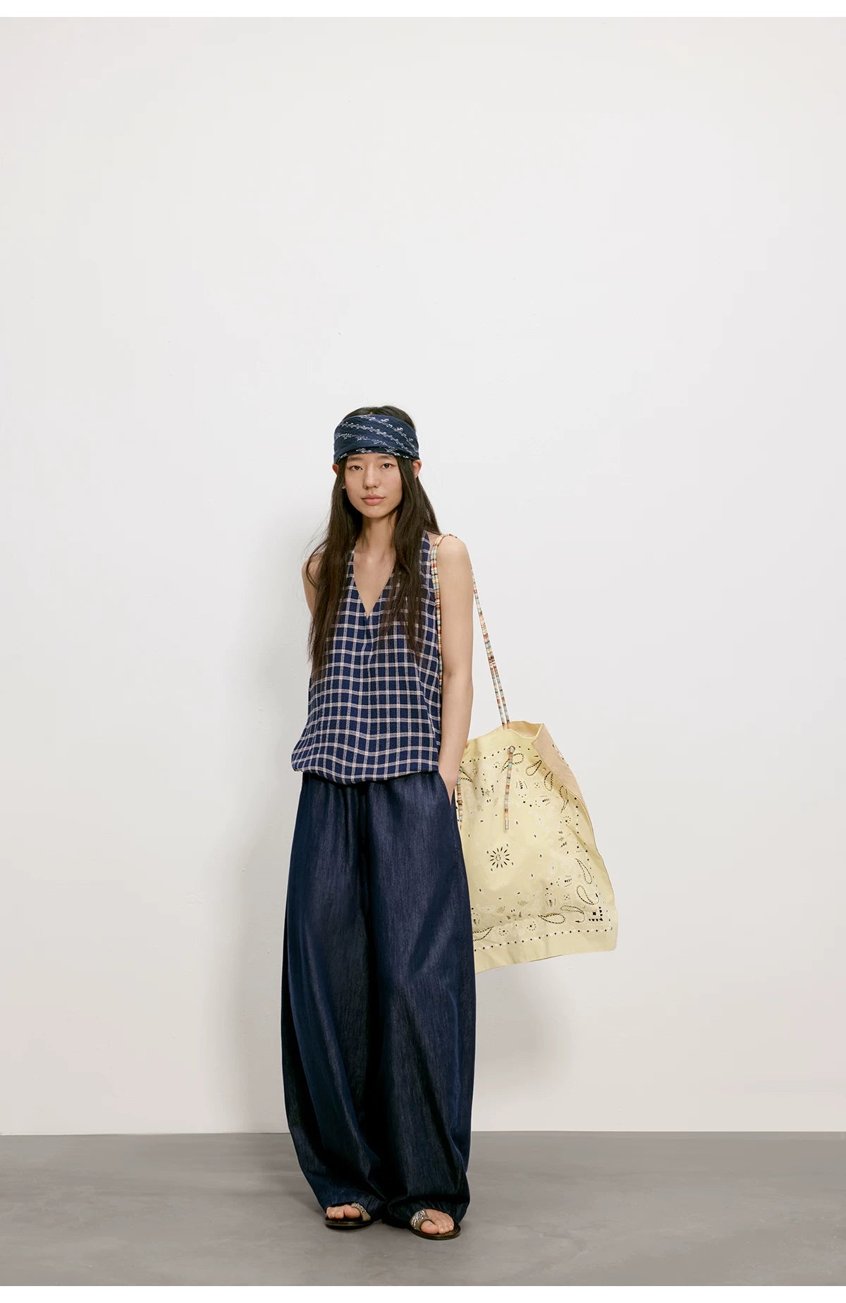 Cloud Barrel Denim Trousers