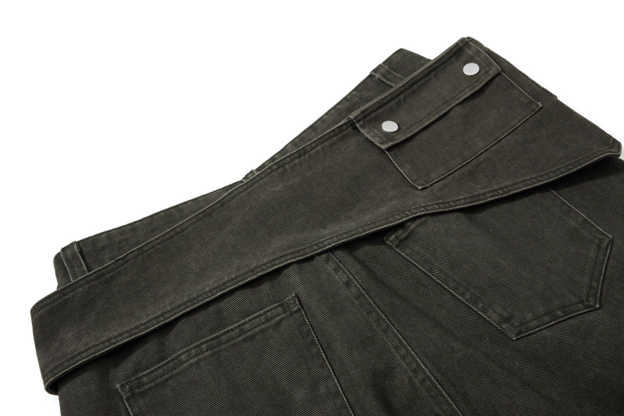 Removable Waistband Wide Leg Trousers