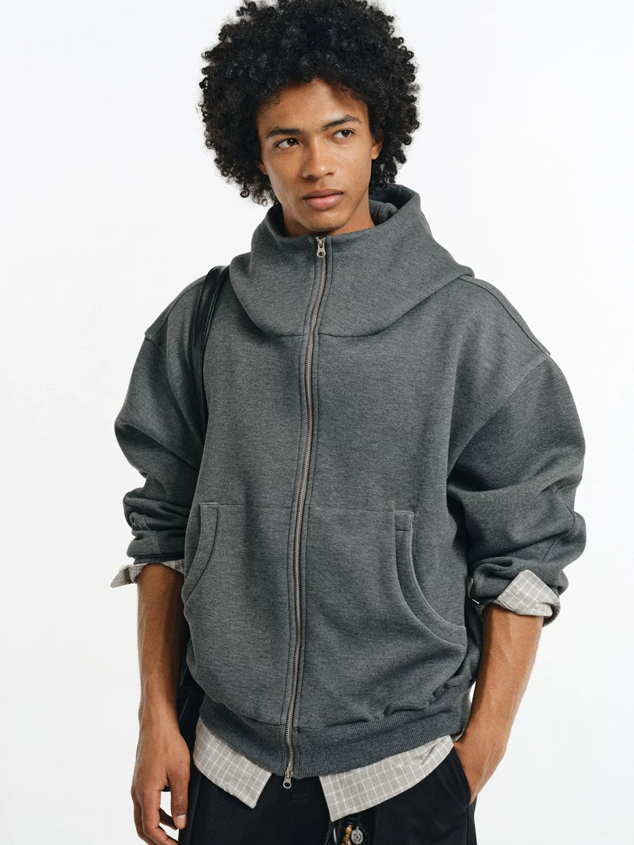 Detachable Plaid Layer Hoodie