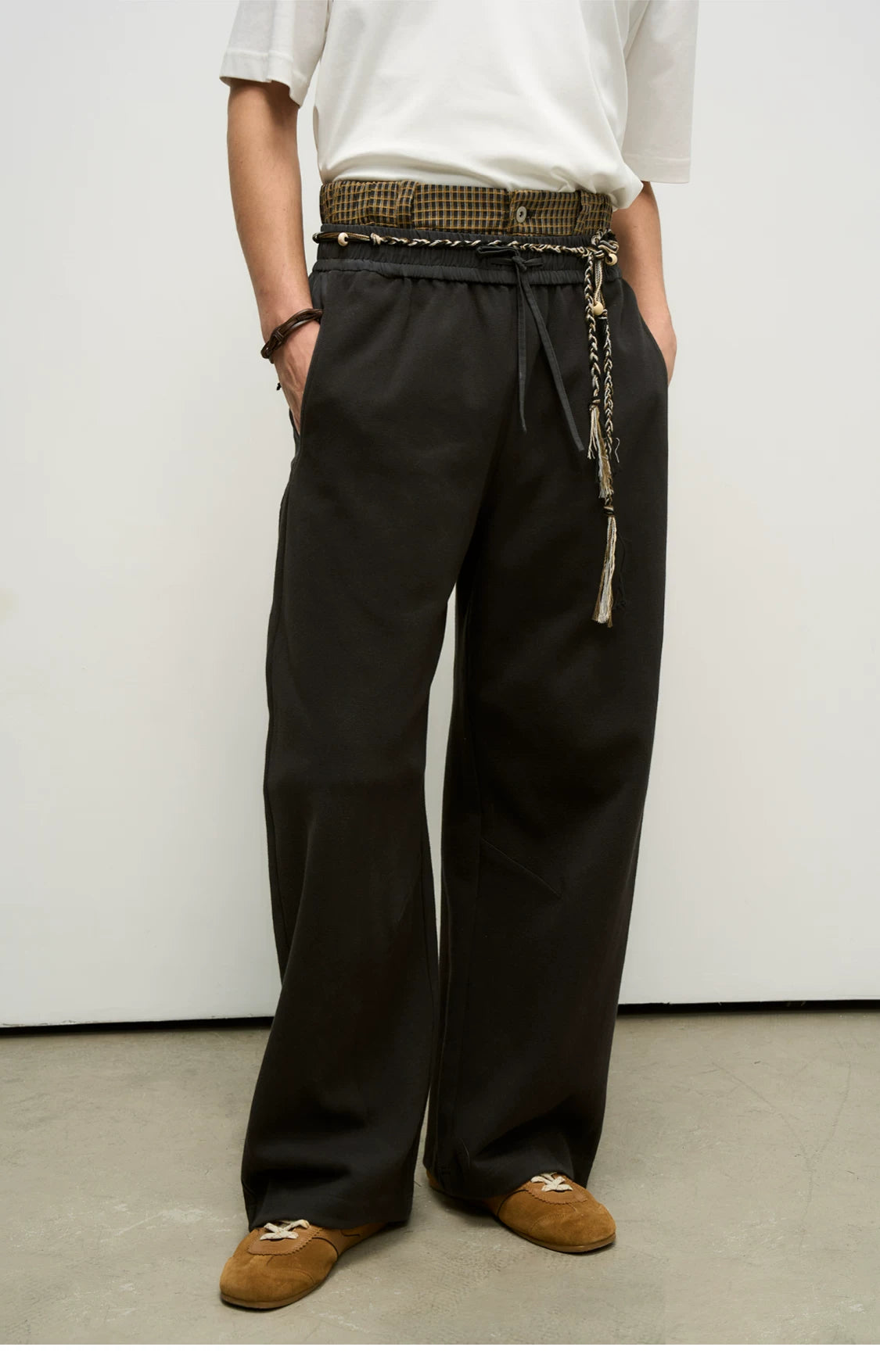 Hybrid Reconstructed Wide-Leg Sweatpants