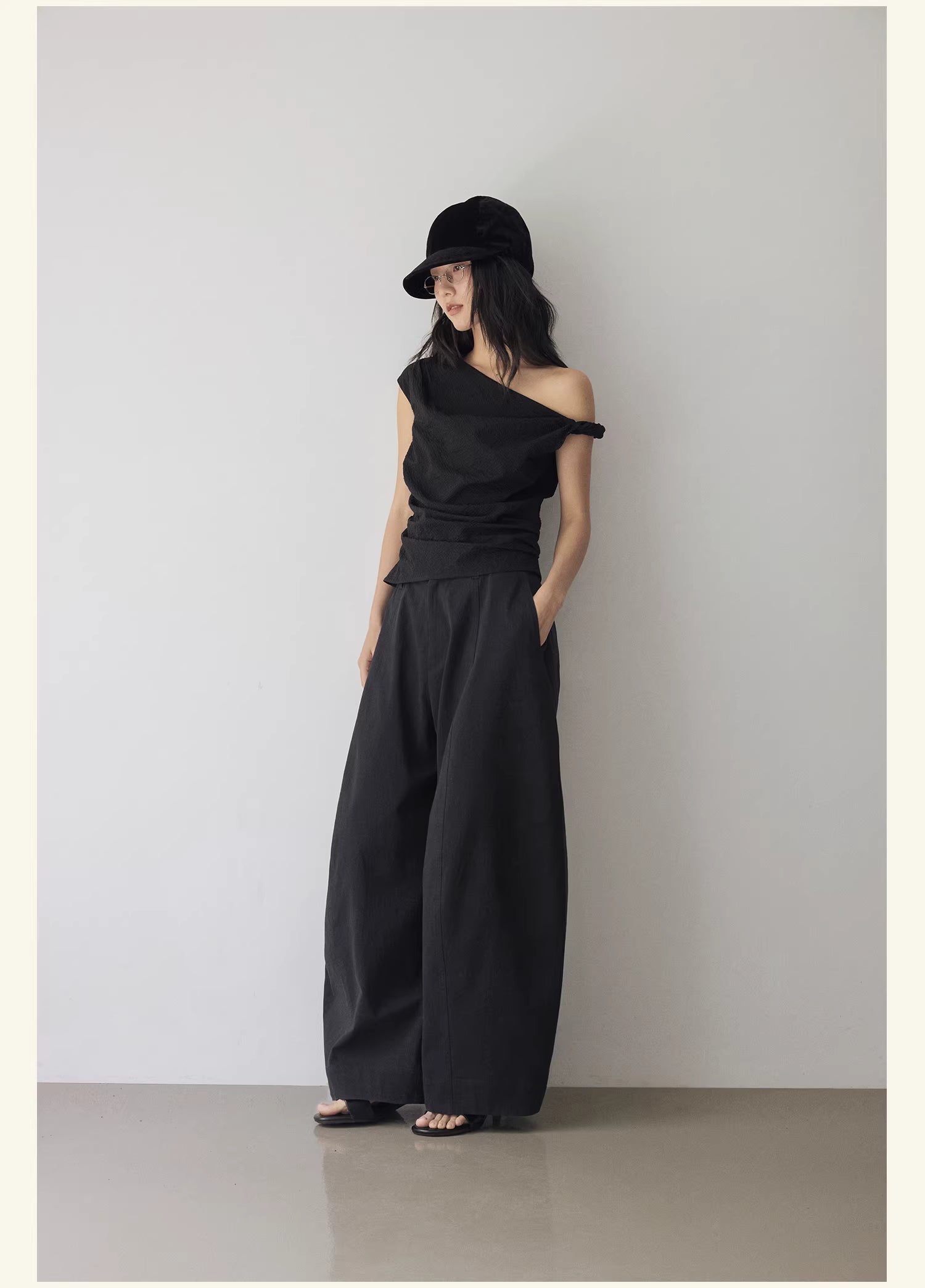 Textured Topography Off-Shoulder Top