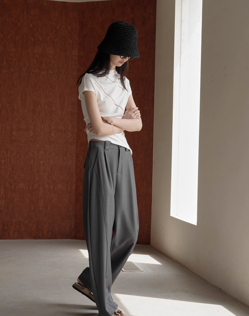 Asymmetrical Drape Top