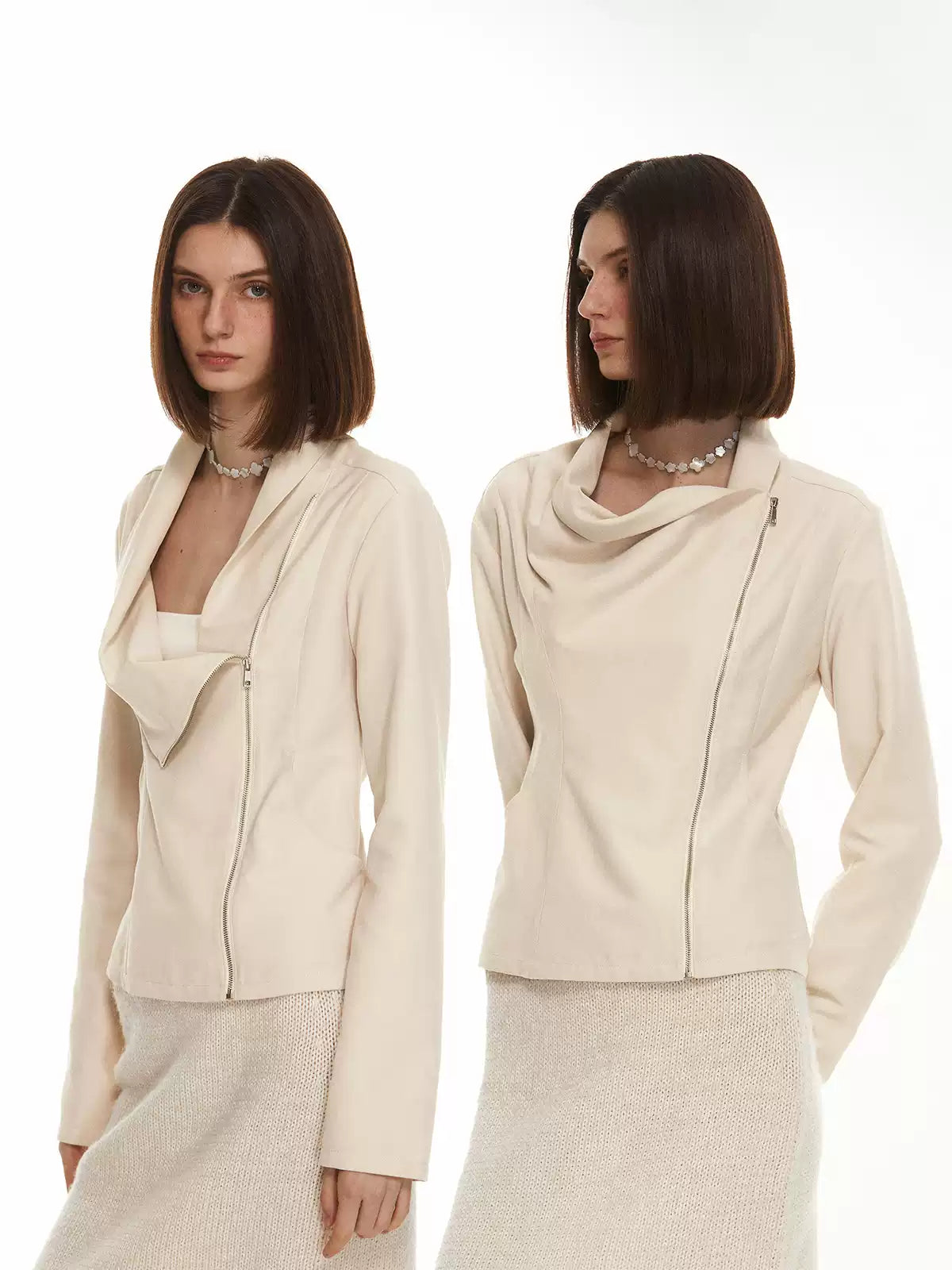 Draped Zip Jacket