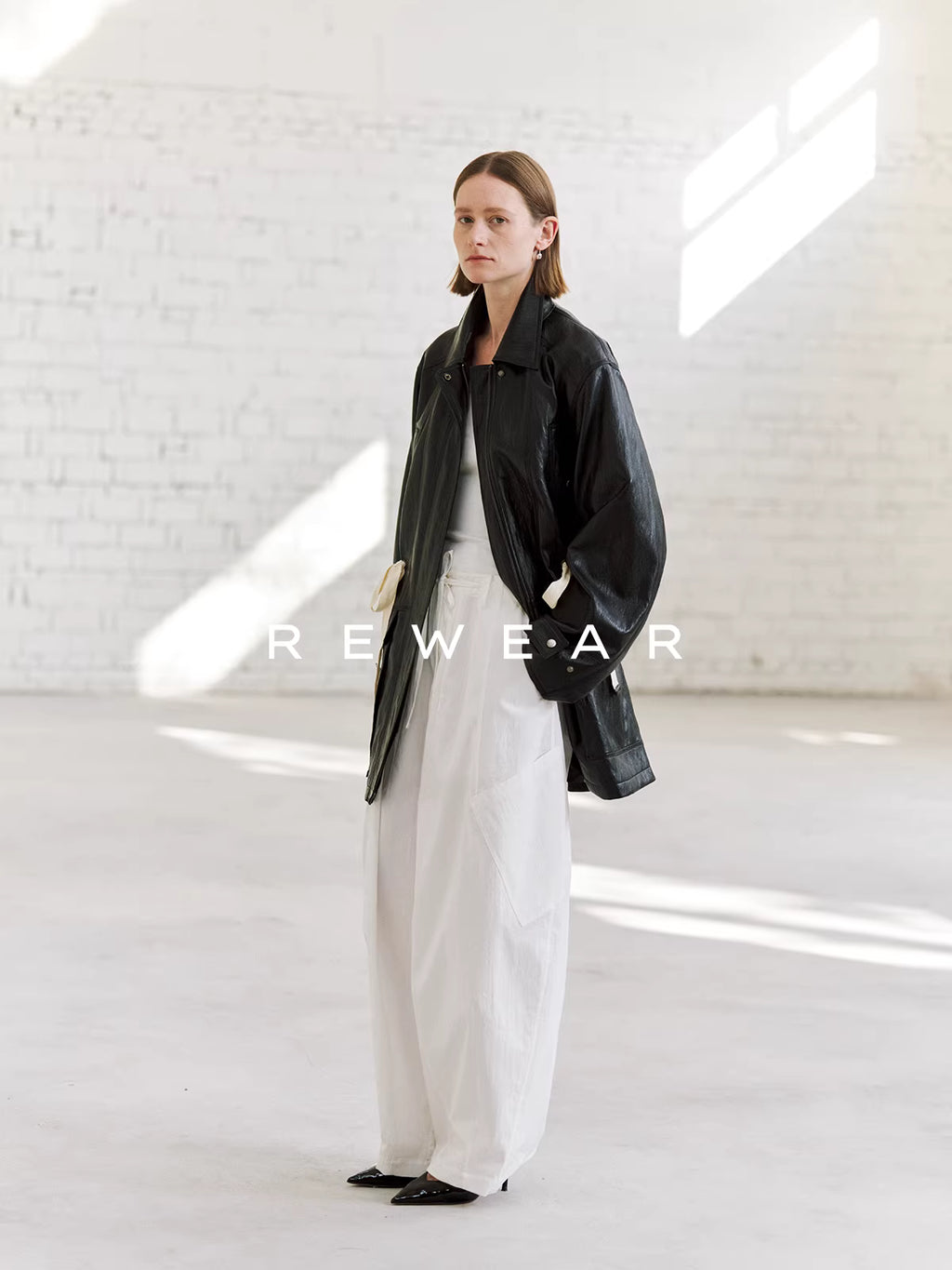 Crisp Slant Pocket Alabaster Trousers