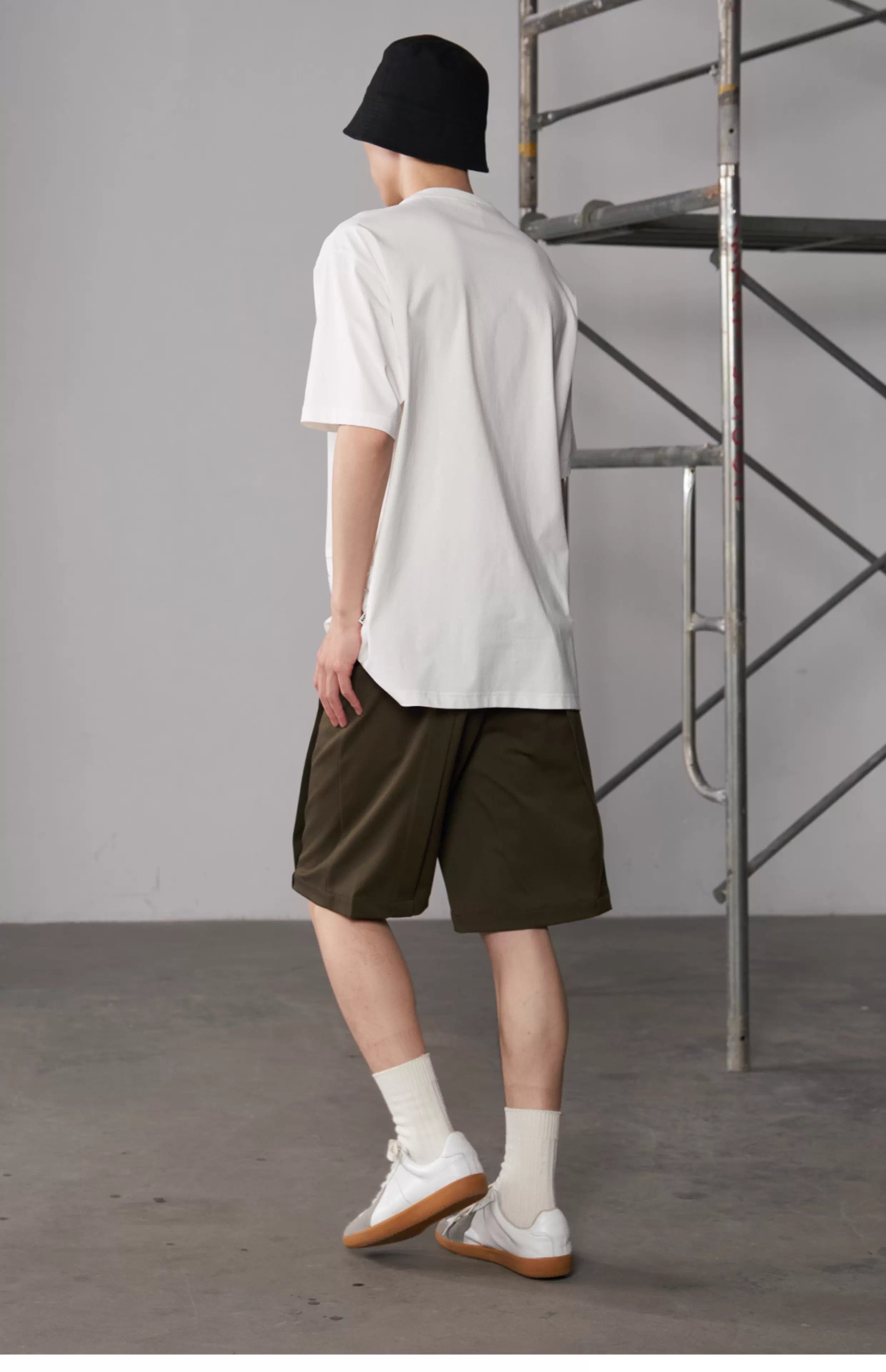 Inverted Box Pleat Shorts