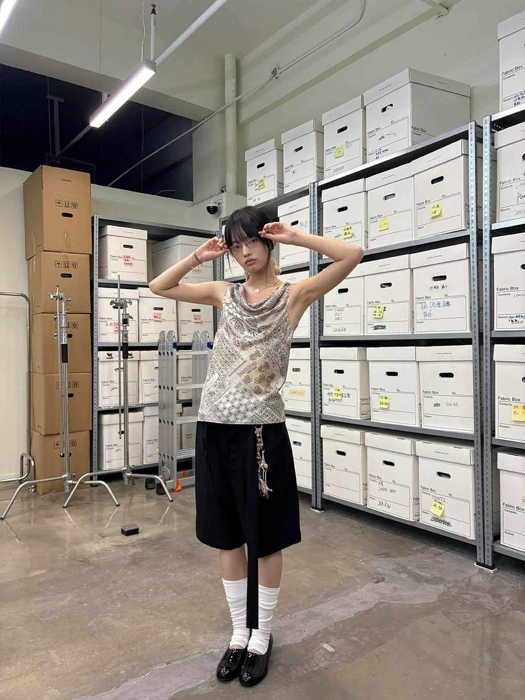 Soft Utility Wool Blend Suit Shorts
