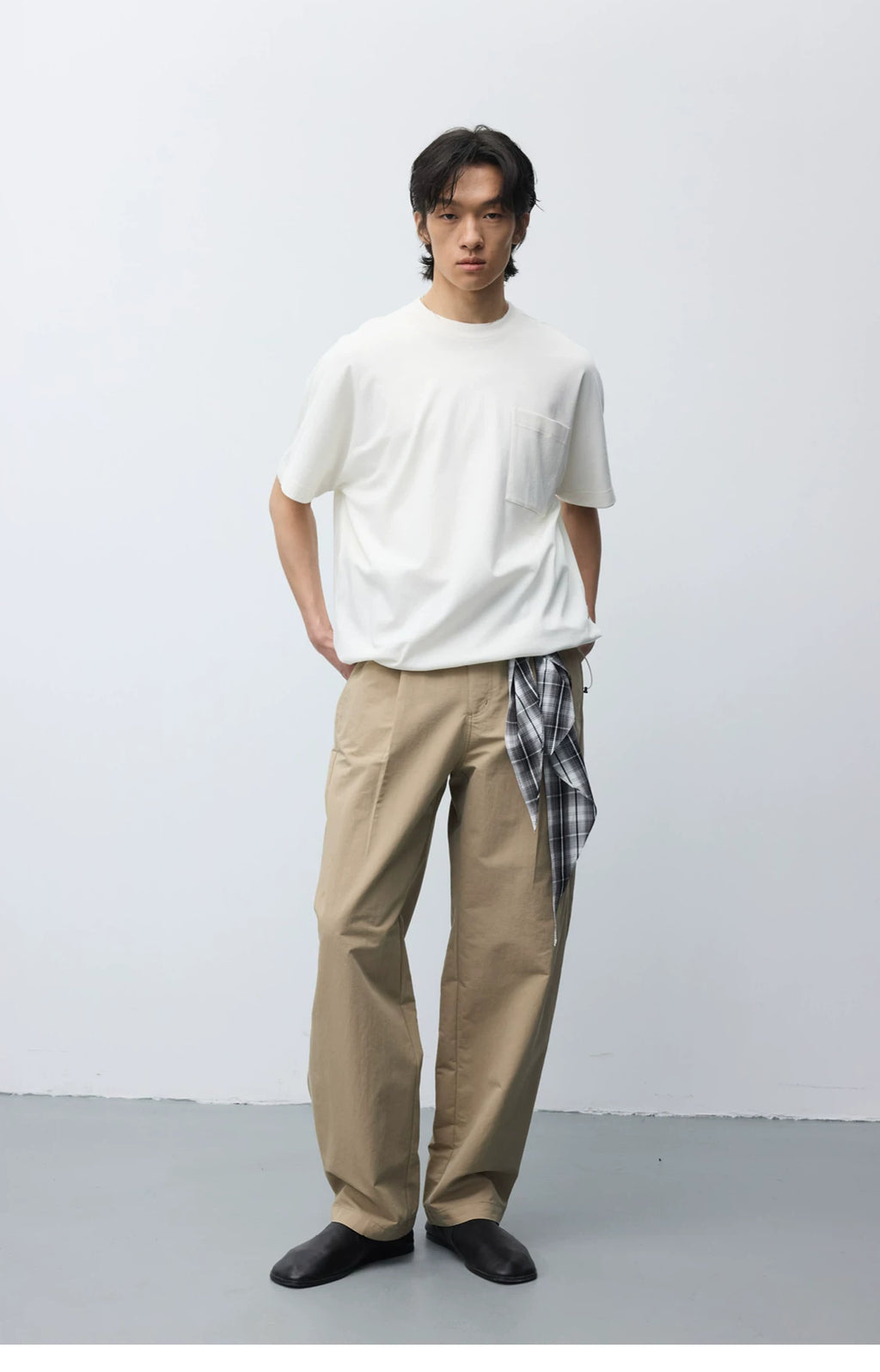 Triacetate Blend Pocket T-Shirt