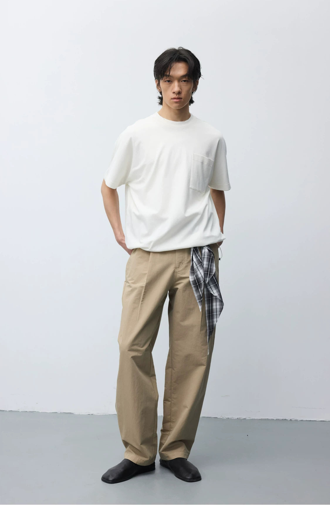 Triacetate Blend Pocket T-Shirt