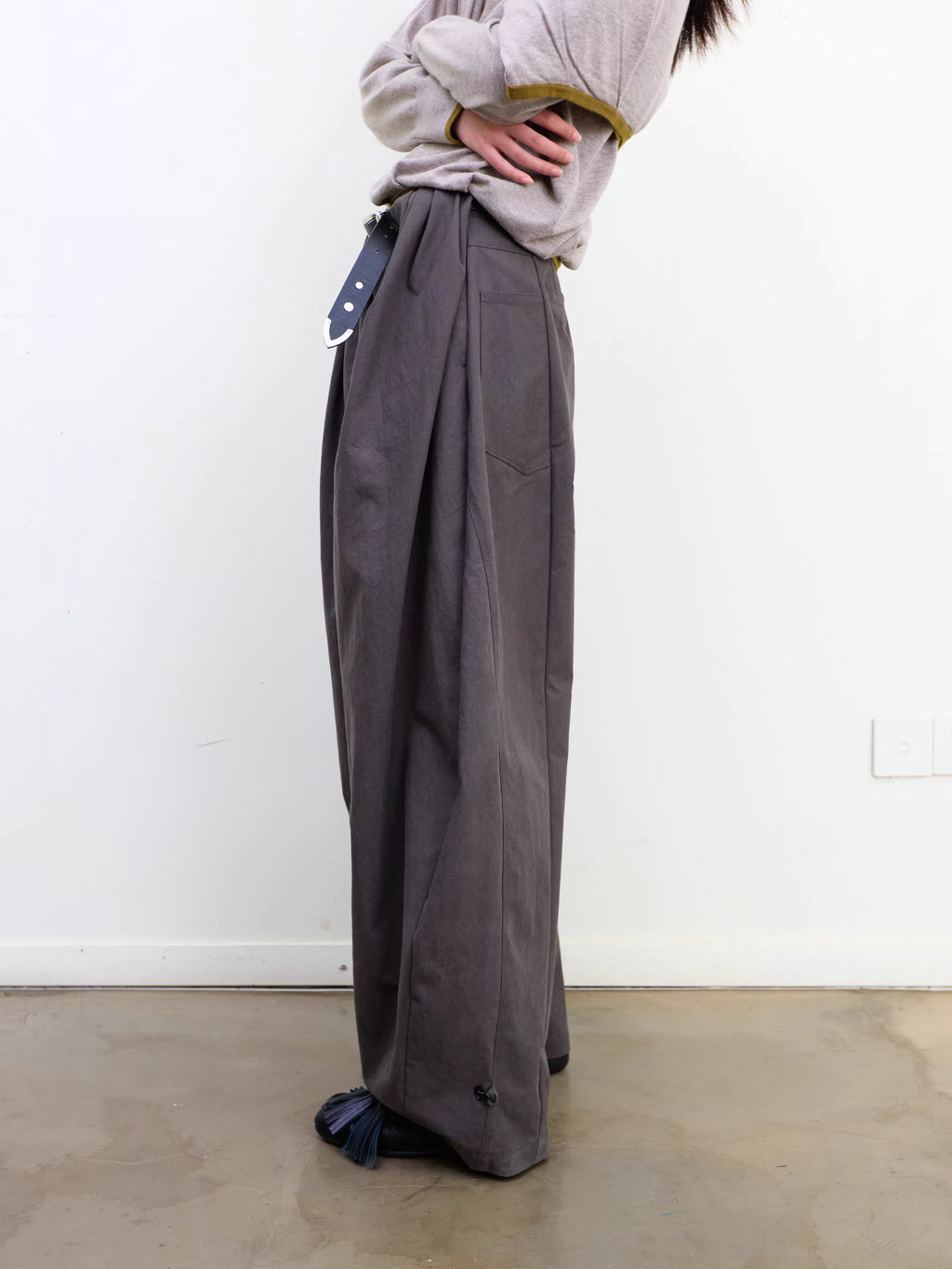 Lantern Trousers in Khaki or Soft Sand