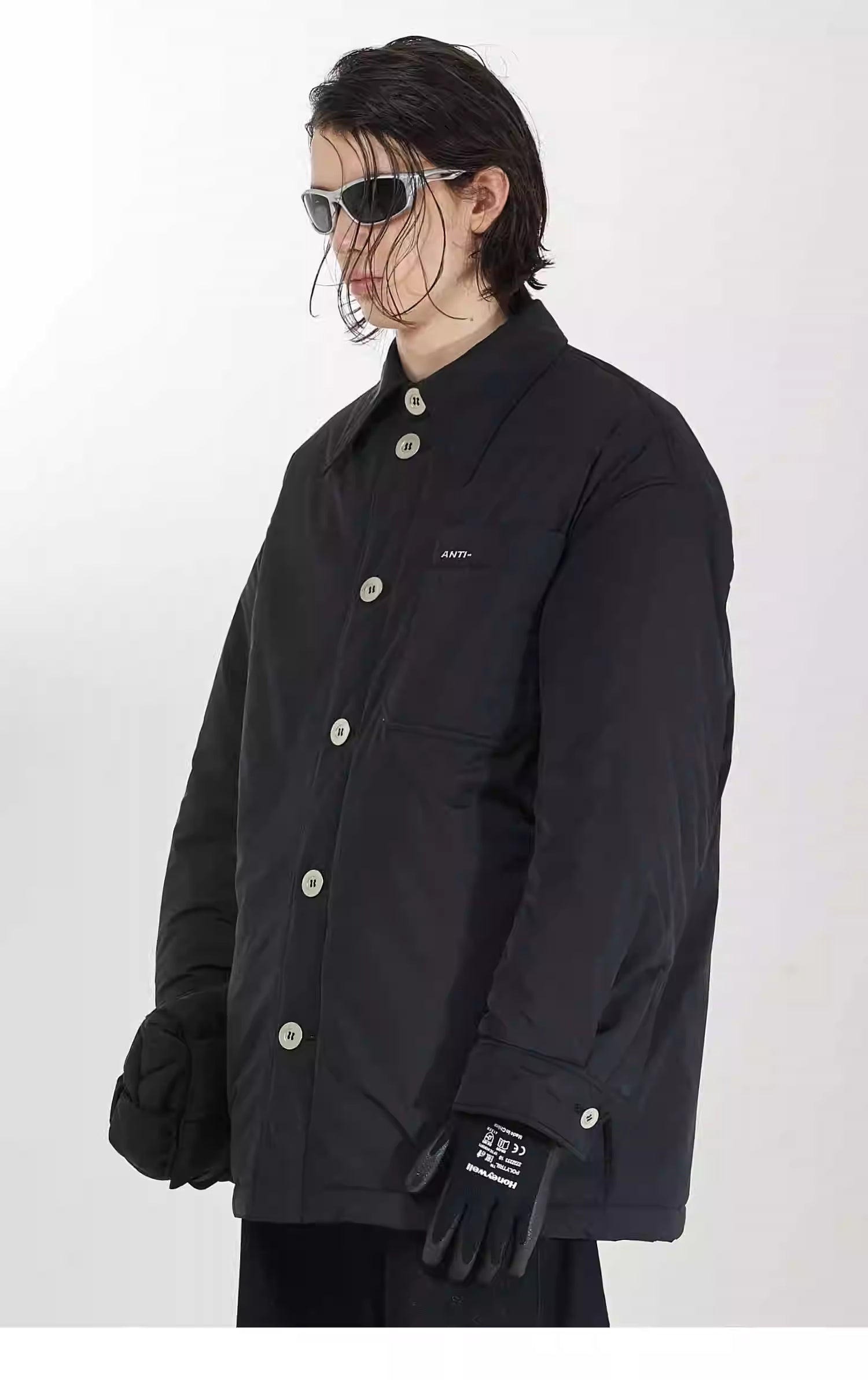 Strobe-Line Staggered Blouson Jacket