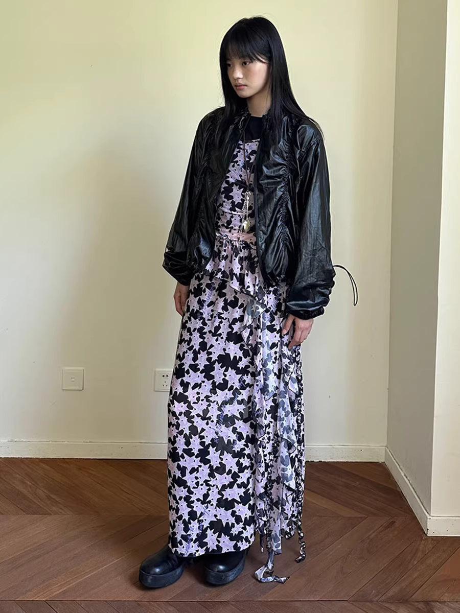 Kinetic Sheen Technical Shell Bomber Jacket