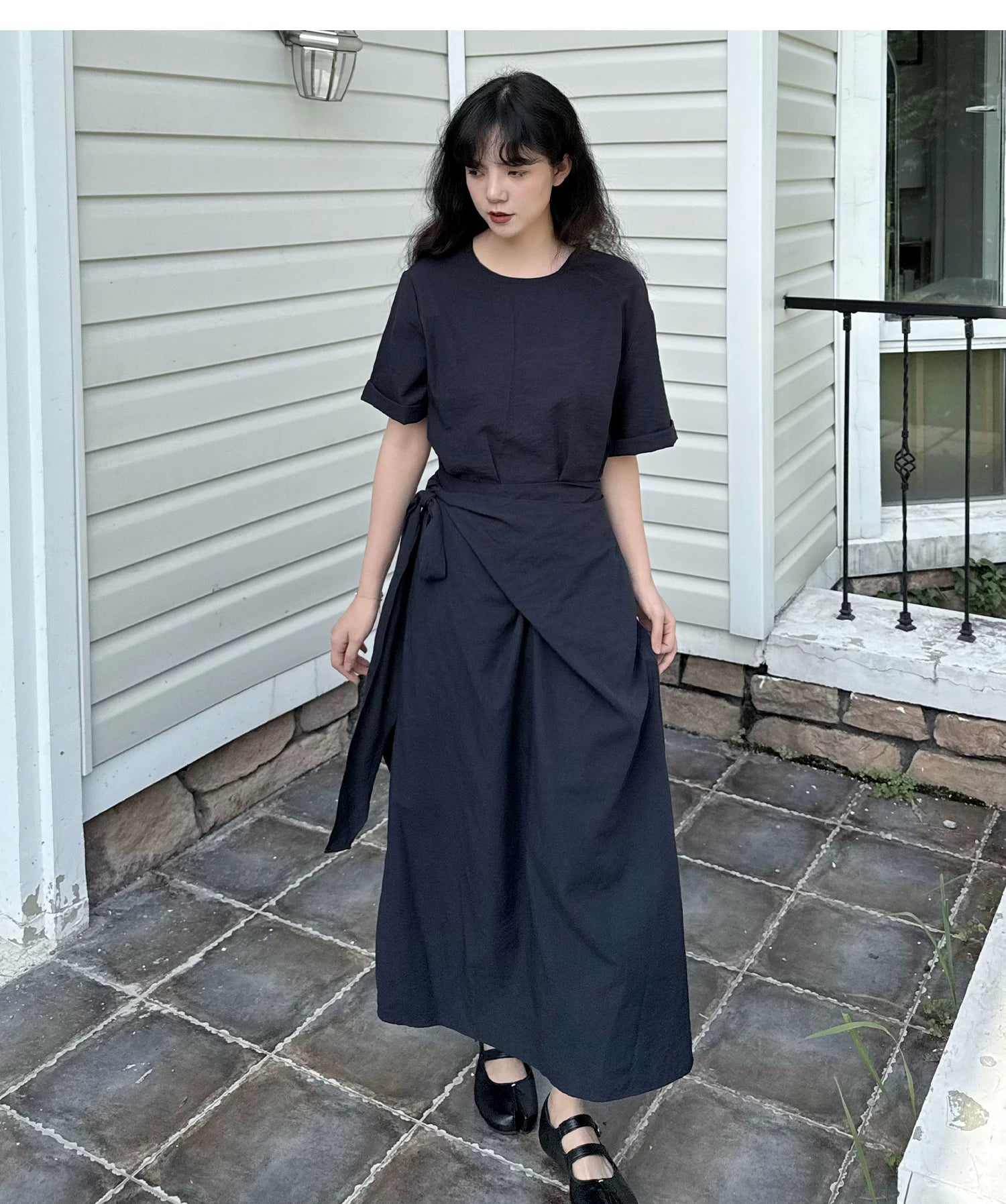 Cocoon Wrap Tie Dress