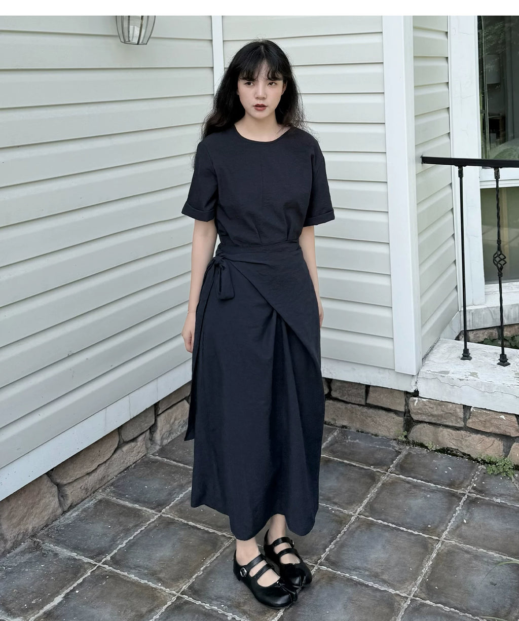 Cocoon Wrap Tie Dress