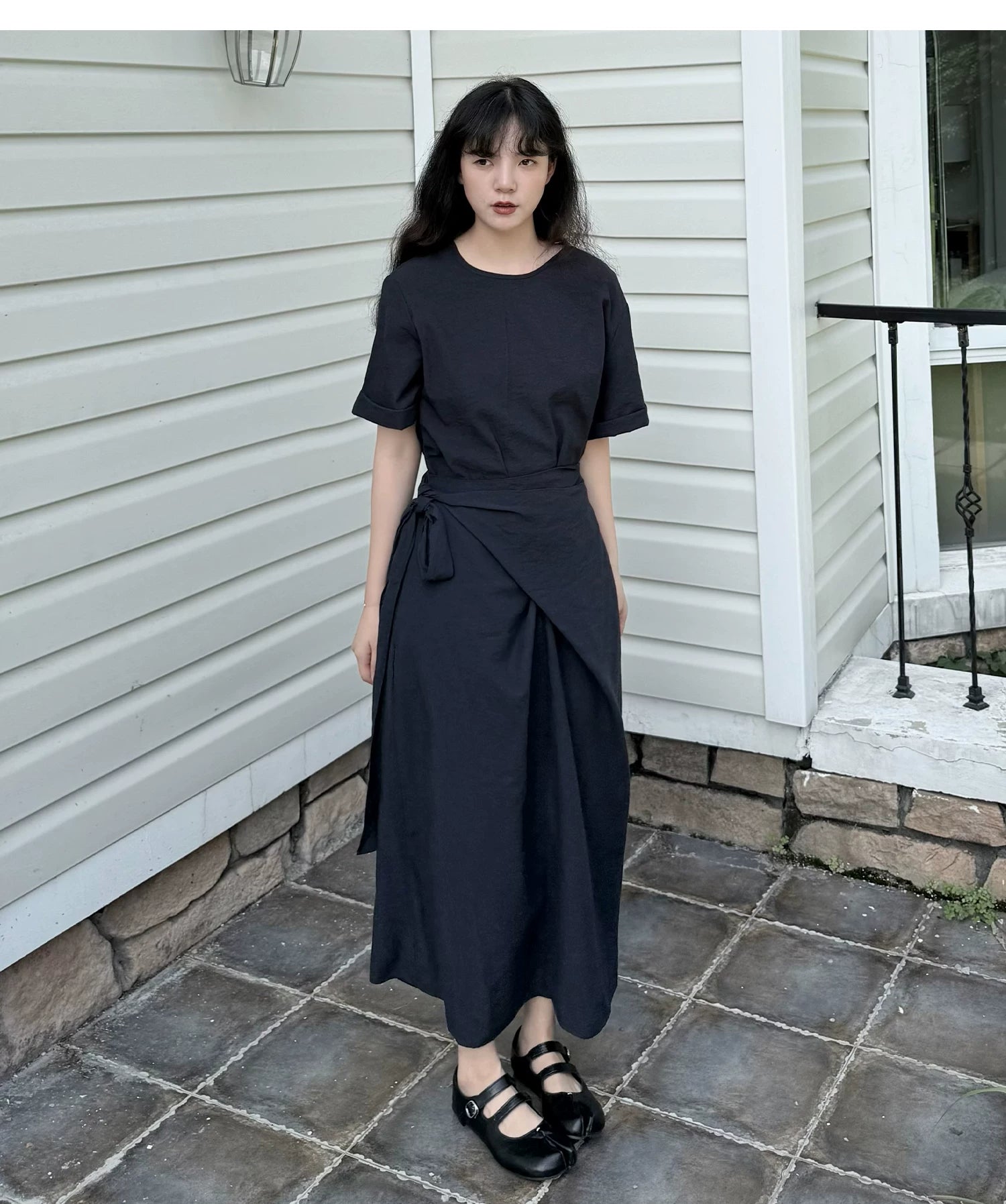 Cocoon Wrap Tie Dress