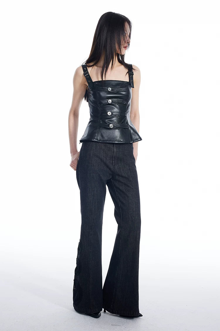 Industrial Buckle Corset Top
