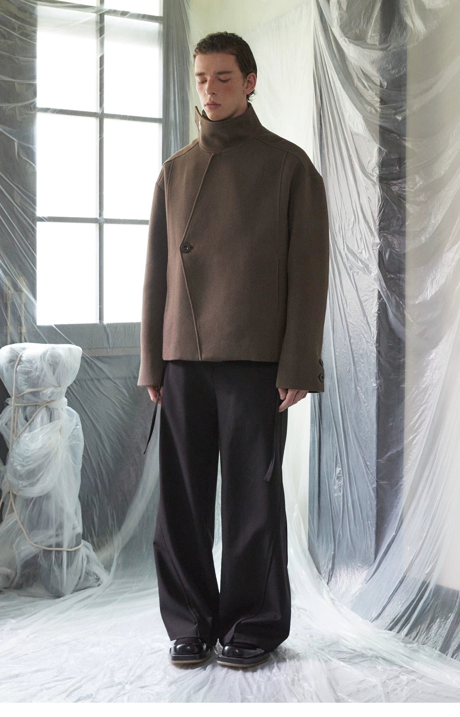 Meridian Zip-Panel Trousers