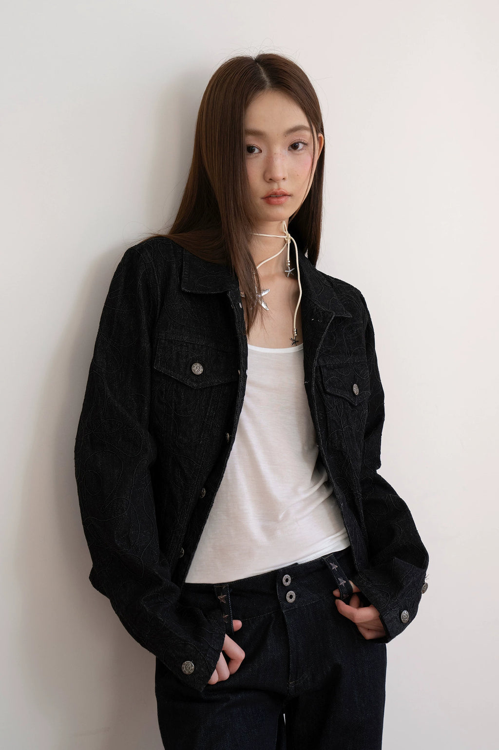 Phantom Stitch Denim Jacket