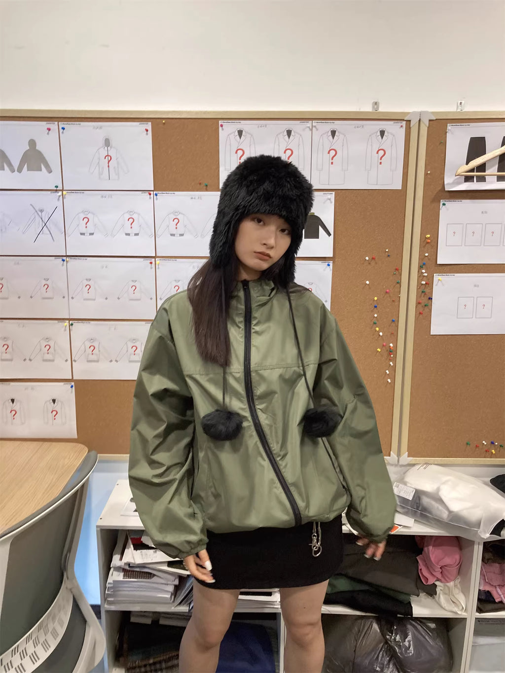 Technical Asymmetric Zip Windbreaker