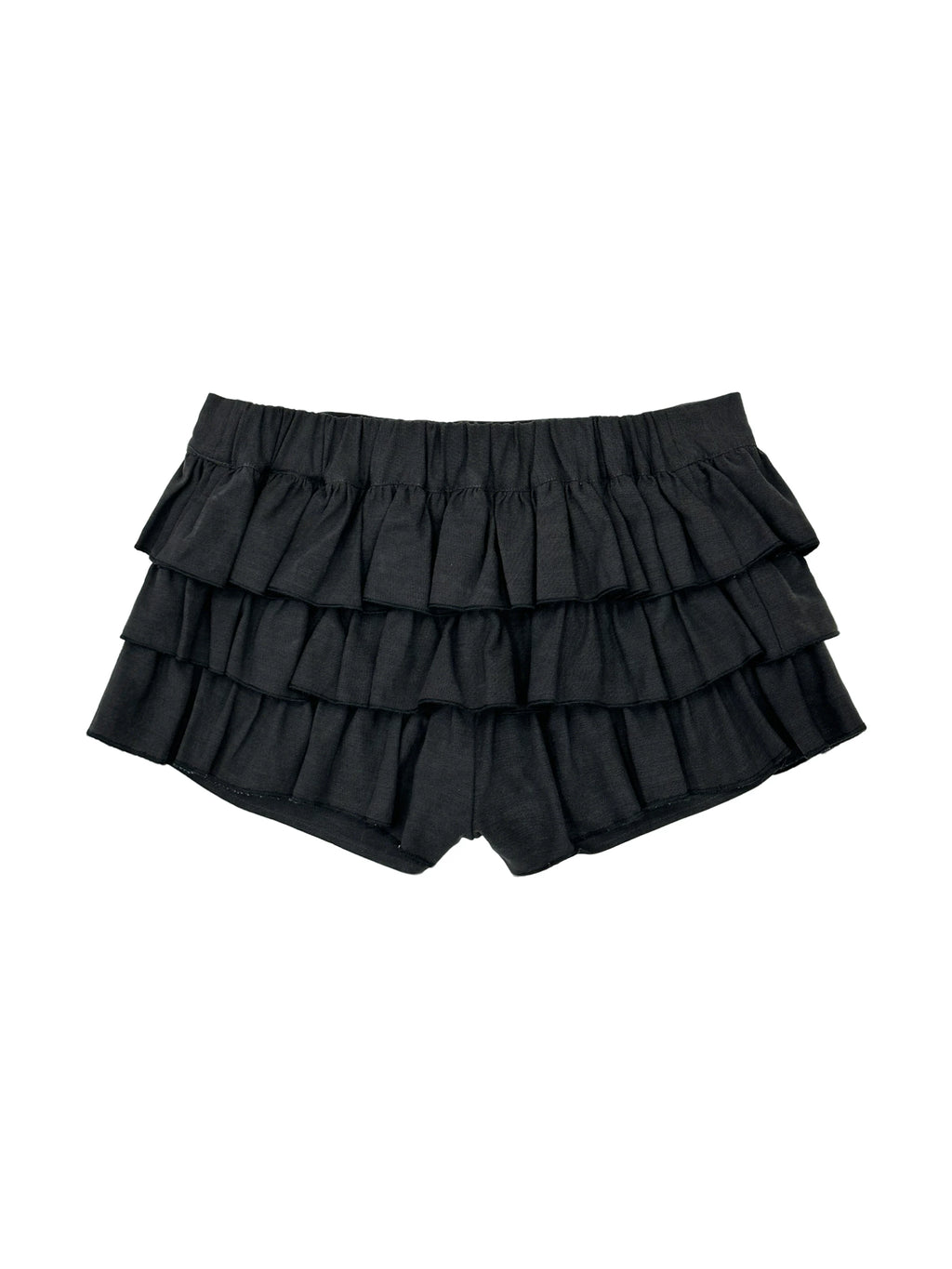 Tiered Ruffle Micro Shorts