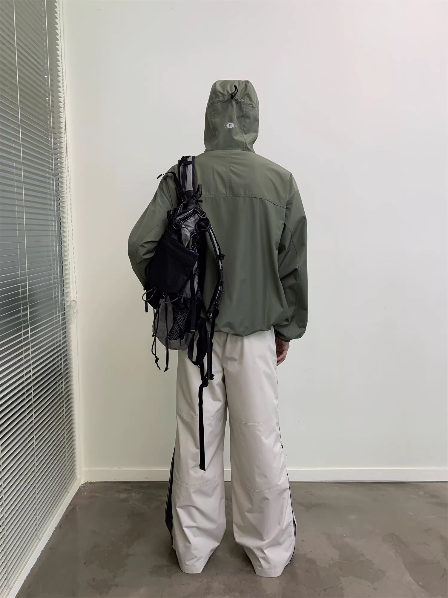 Technical Asymmetric Zip Windbreaker